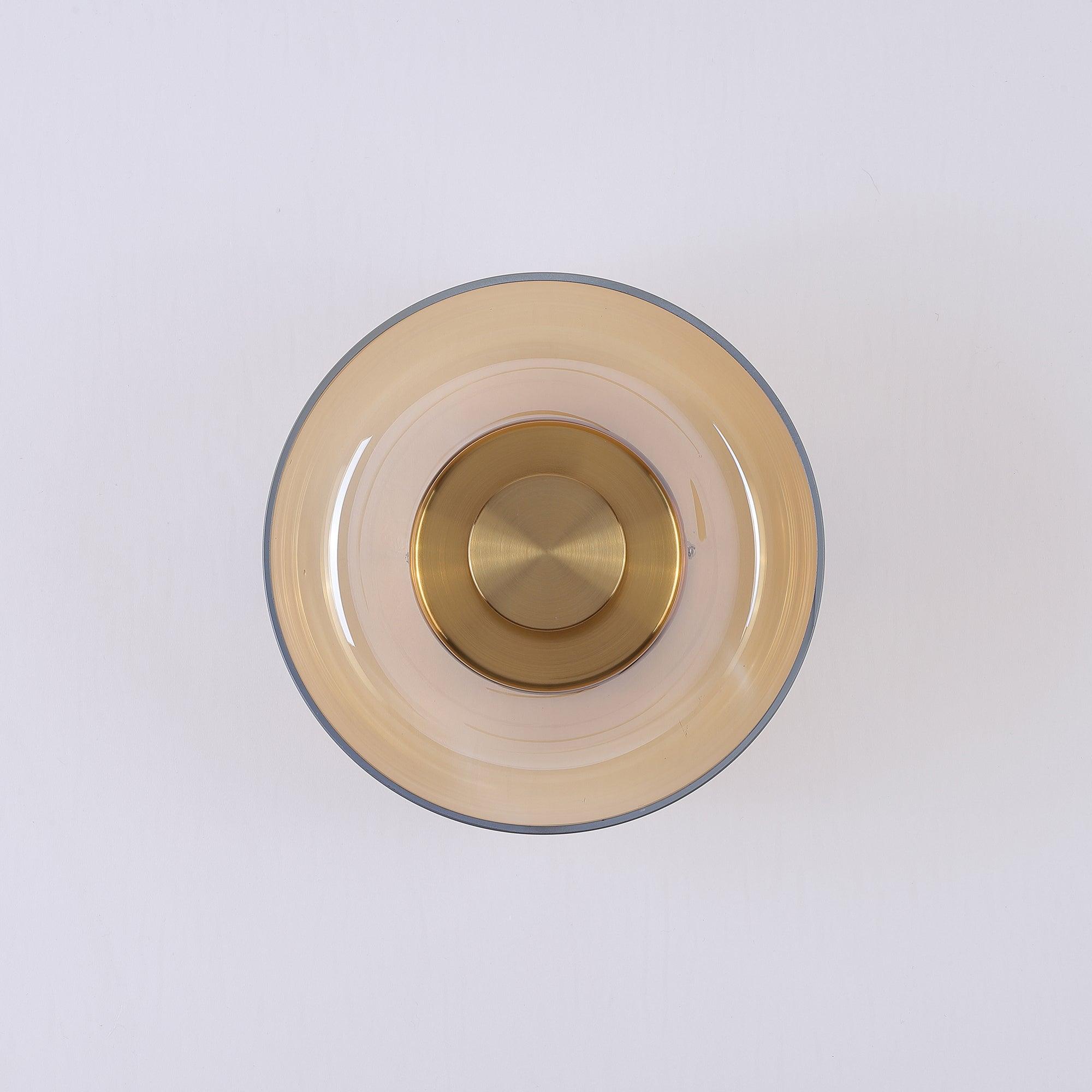 Hailie Modern Round Bowl Glass Wall Light - Letslighting
