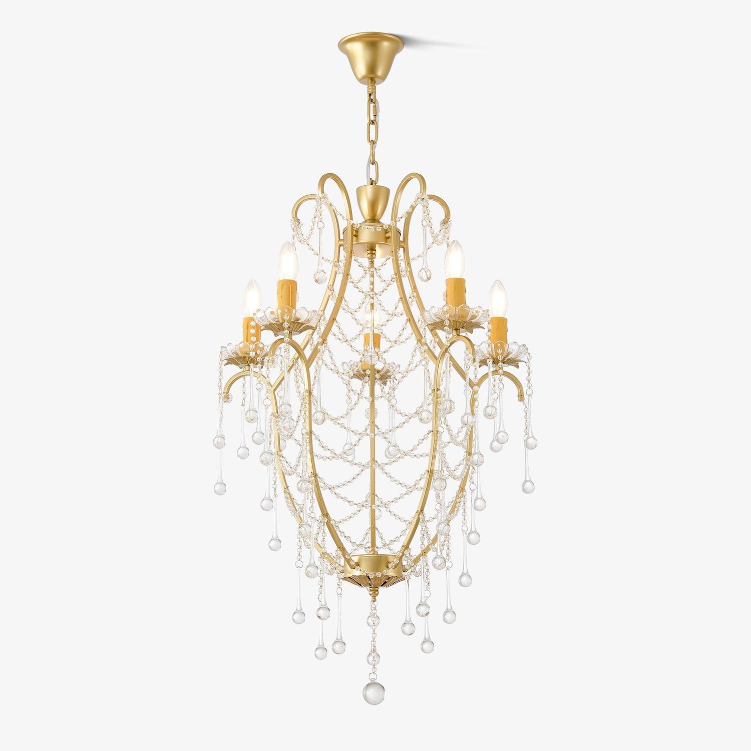 Lustra Chandelier Birdcage Glass Drops - Letslighting
