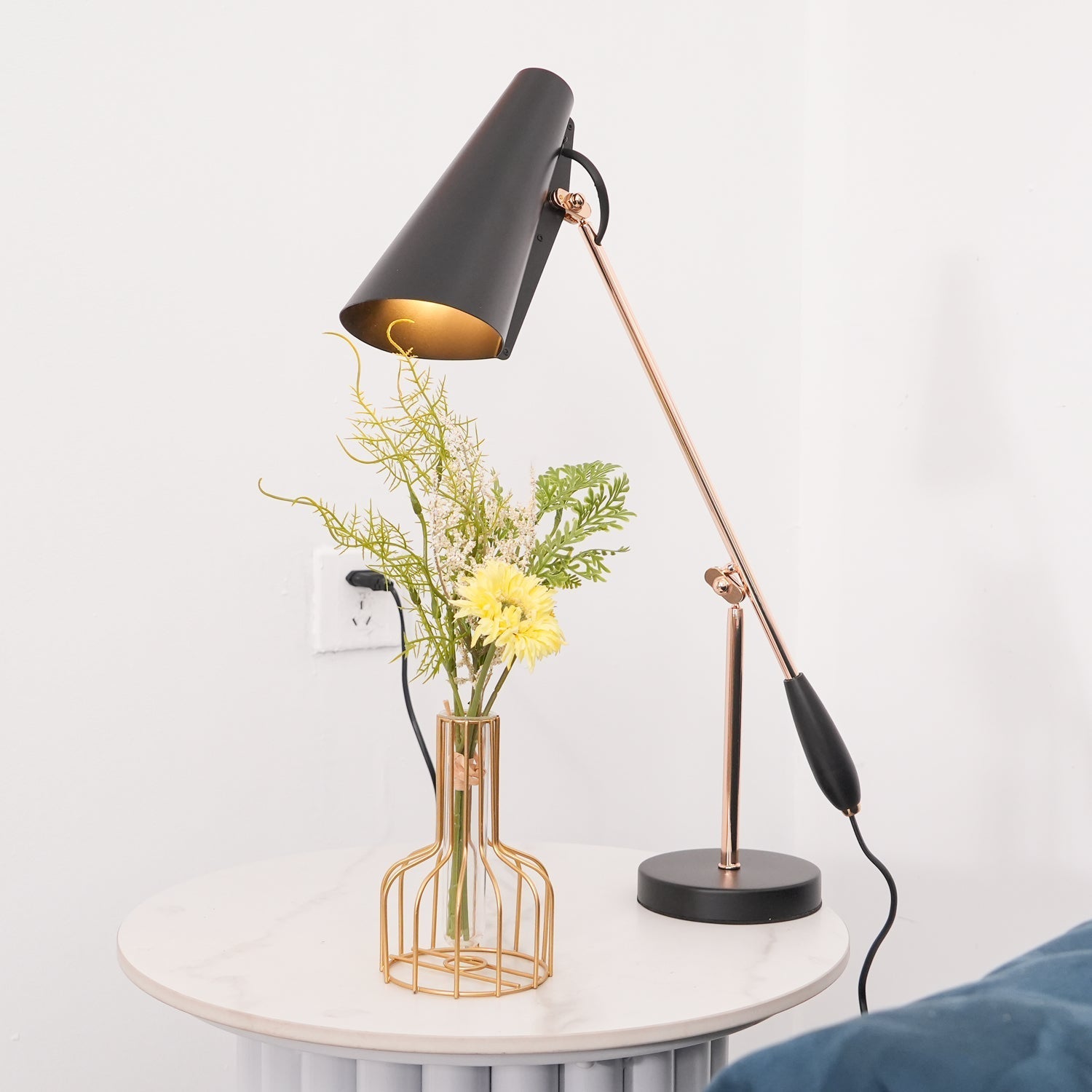 Orbix Steel Mid-Century Table Lamp - Letslighting