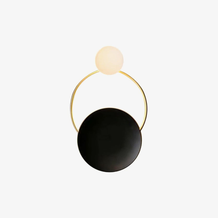 Arisha Modern LED Triple Rings Wall Lamp Metal Glass Bedroom