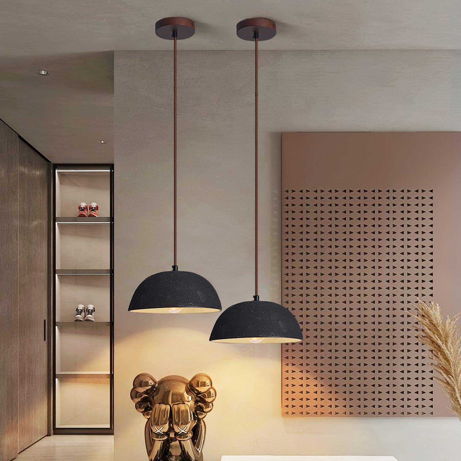 Dome Vintage Wood Pendant Lamp - Letslighting
