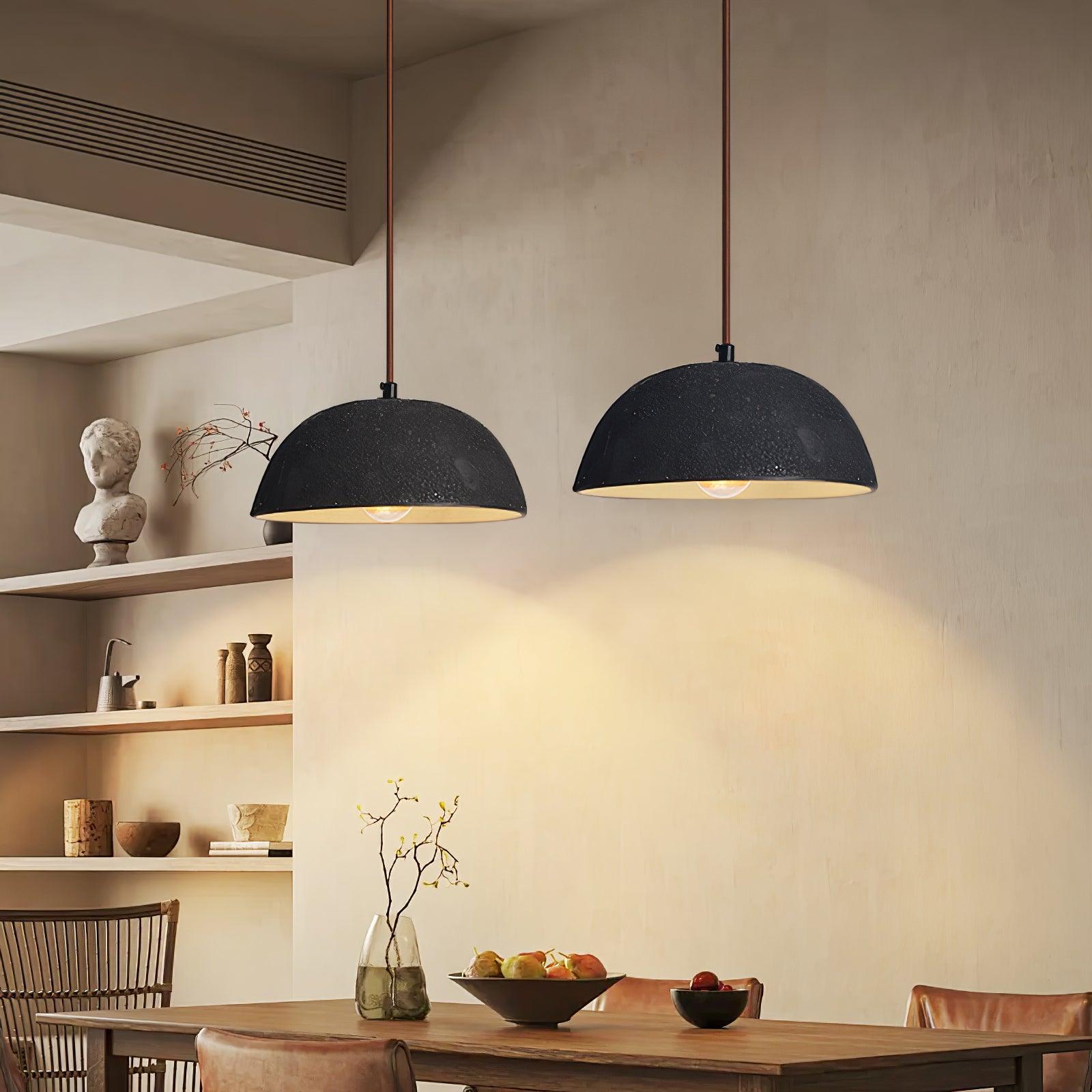 Dome Vintage Wood Pendant Lamp - Letslighting