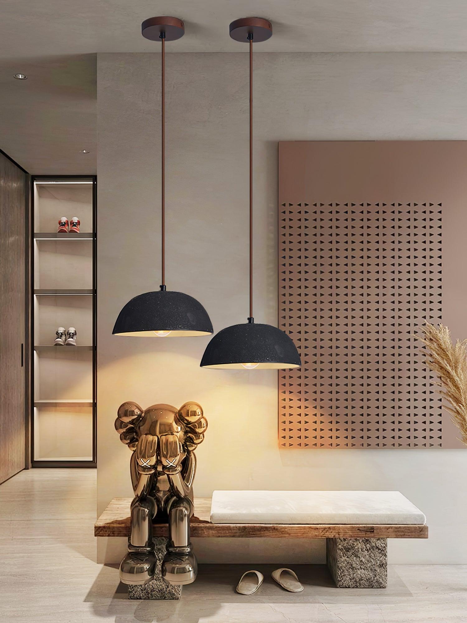 Dome Vintage Wood Pendant Lamp - Letslighting
