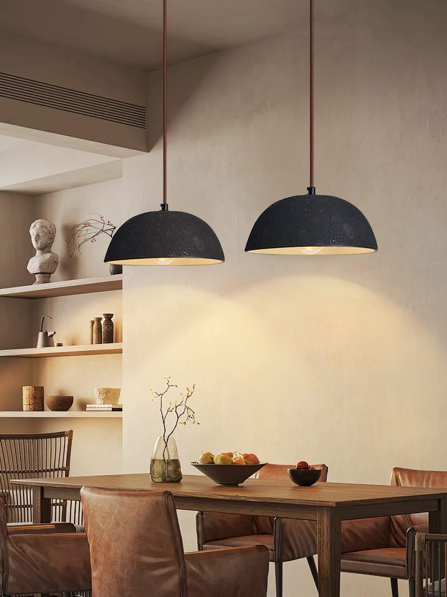Dome Vintage Wood Pendant Lamp - Letslighting