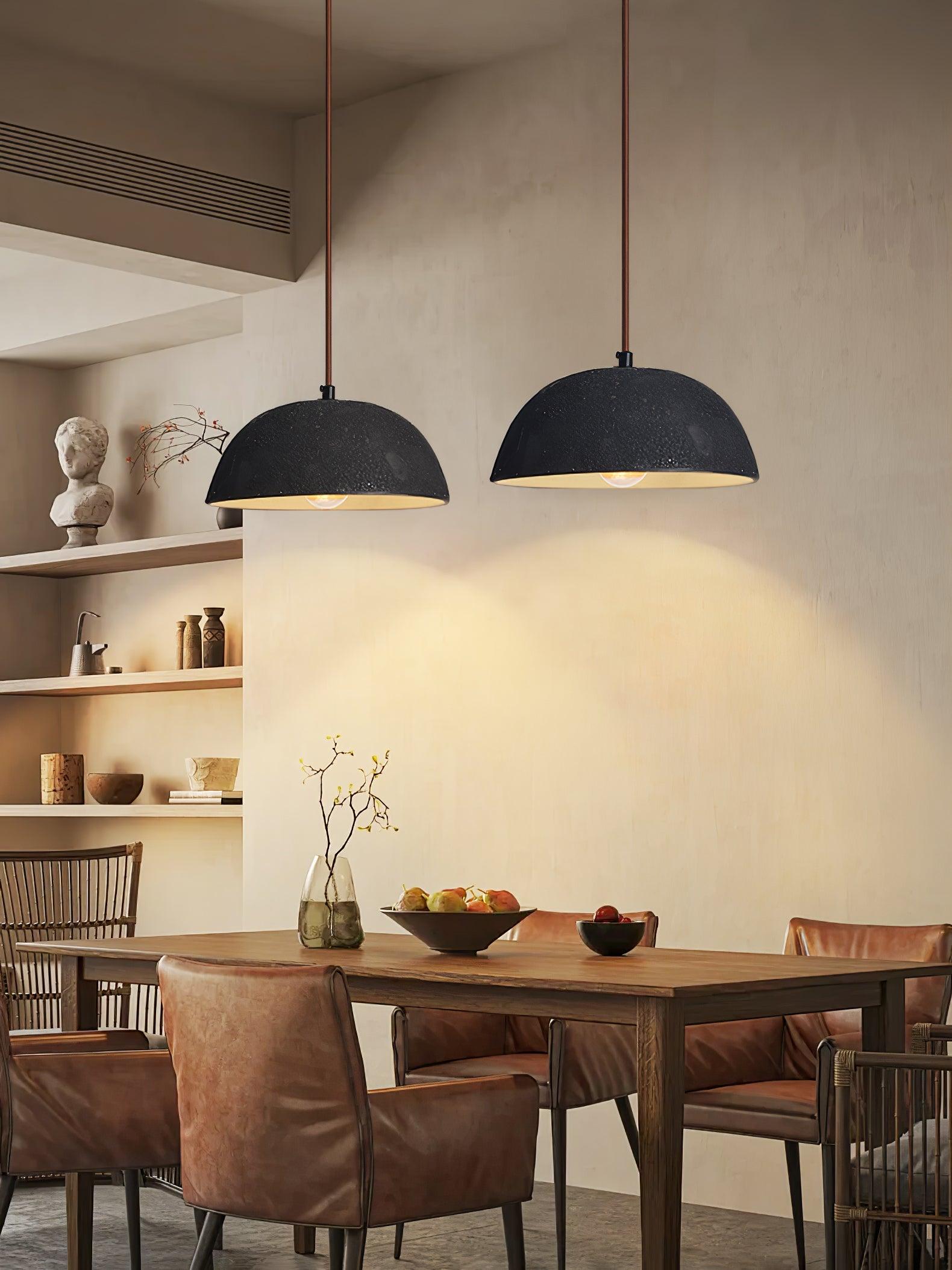 Dome Vintage Wood Pendant Lamp - Letslighting