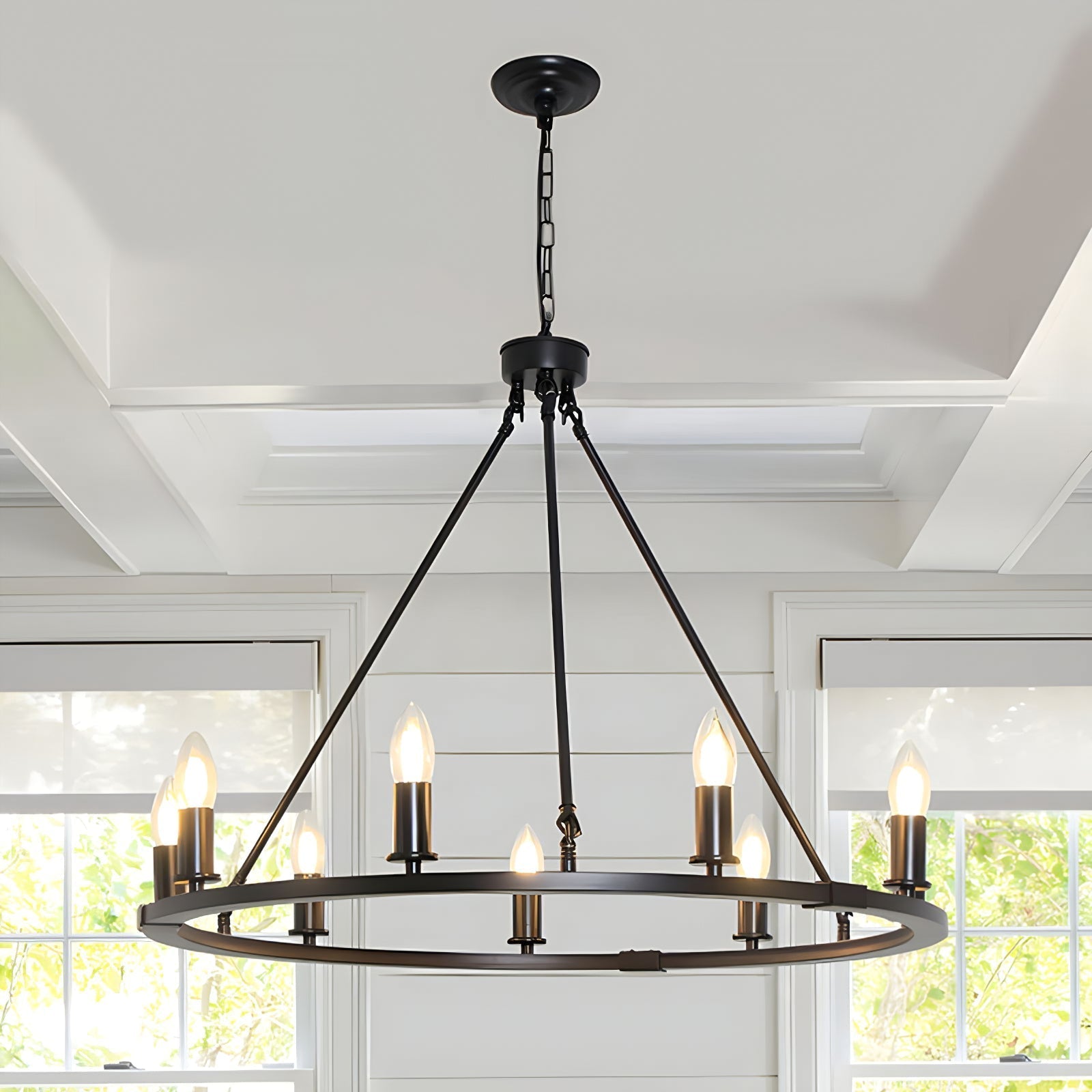 Isoran Industrial Iron Chandelier - Letslighting