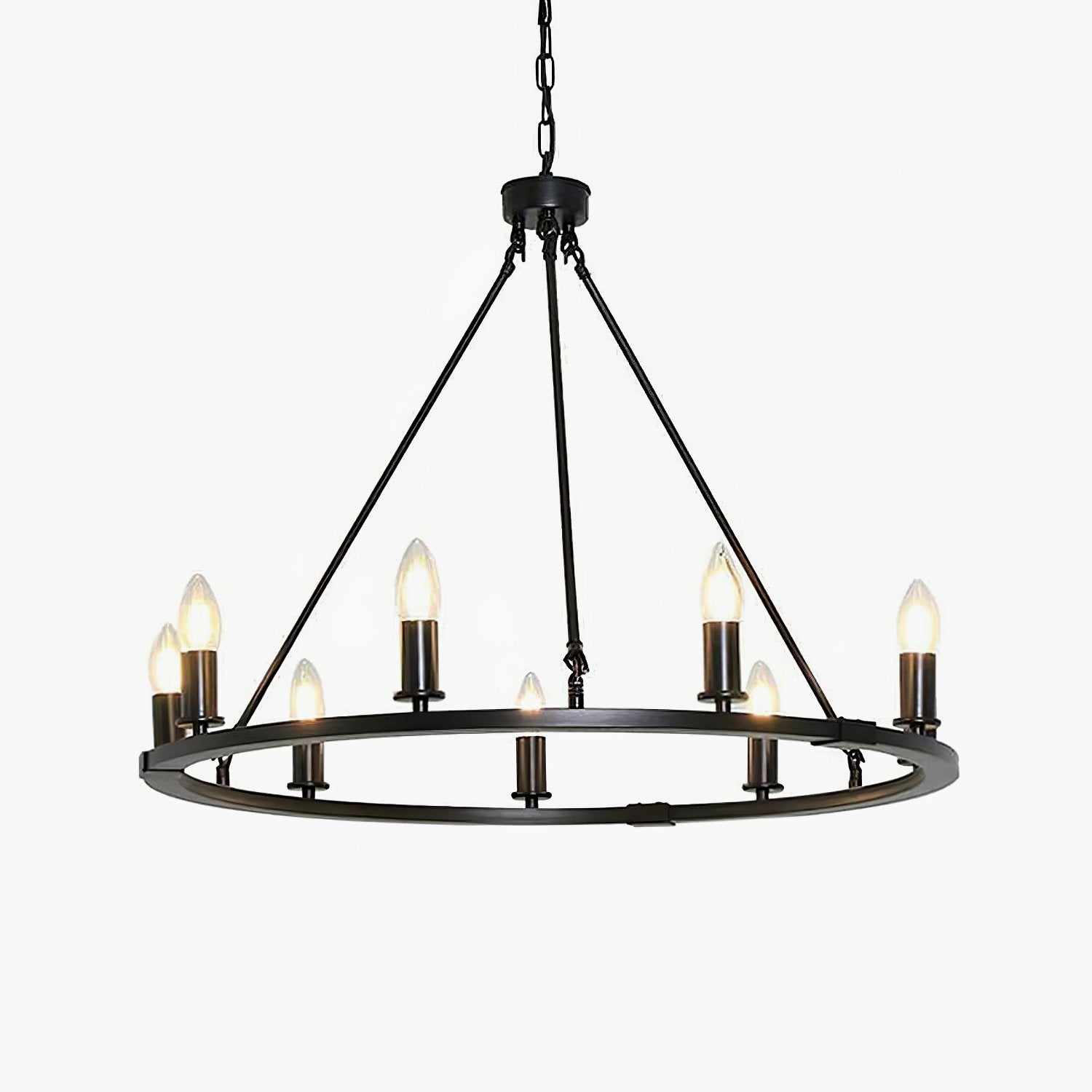 Isoran Industrial Iron Chandelier - Letslighting