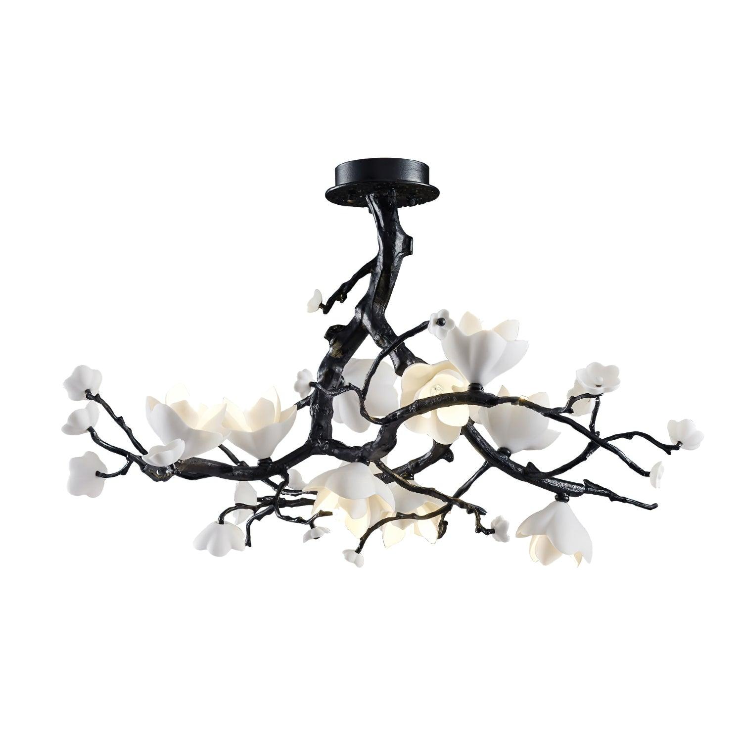 Lustra Pendant Lamp Black Copper Tree Wild Fruits - Letslighting