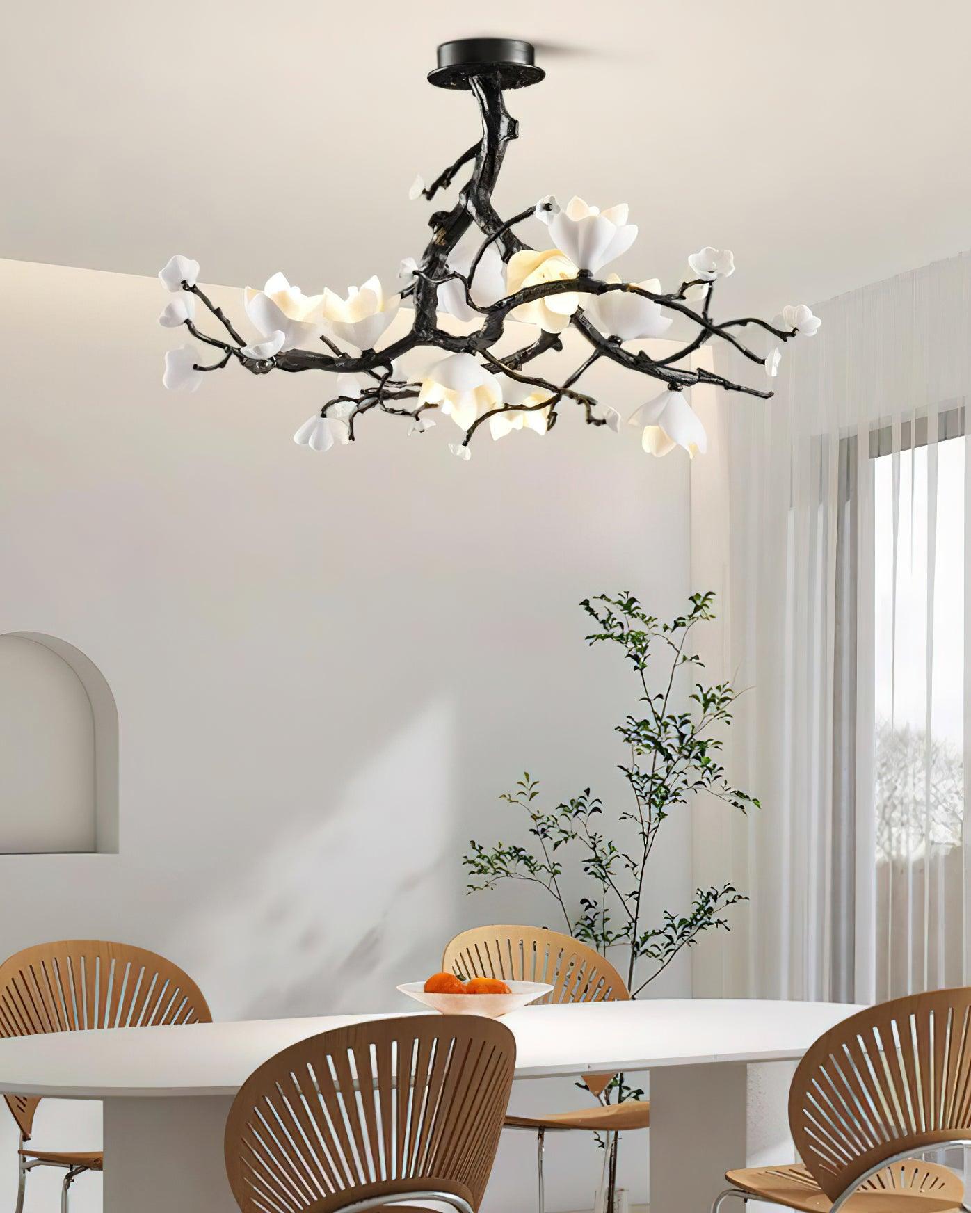Lustra Pendant Lamp Black Copper Tree Wild Fruits - Letslighting
