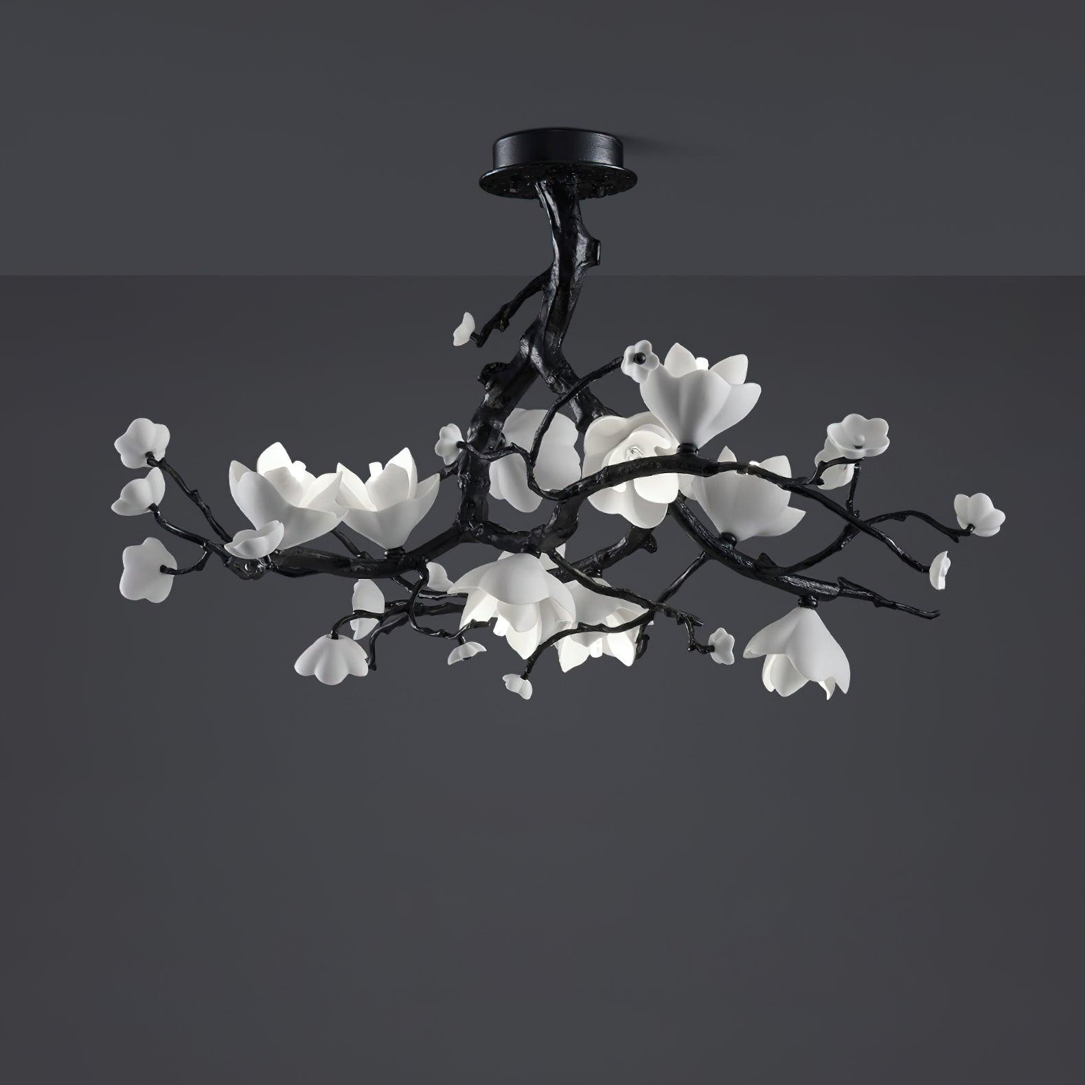 Lustra Pendant Lamp Black Copper Tree Wild Fruits - Letslighting