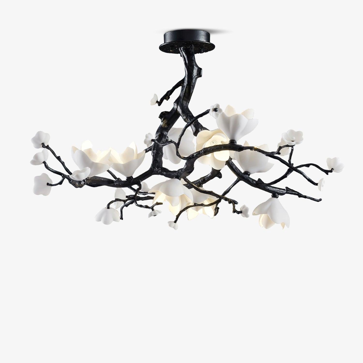 Lustra Pendant Lamp Black Copper Tree Wild Fruits - Letslighting