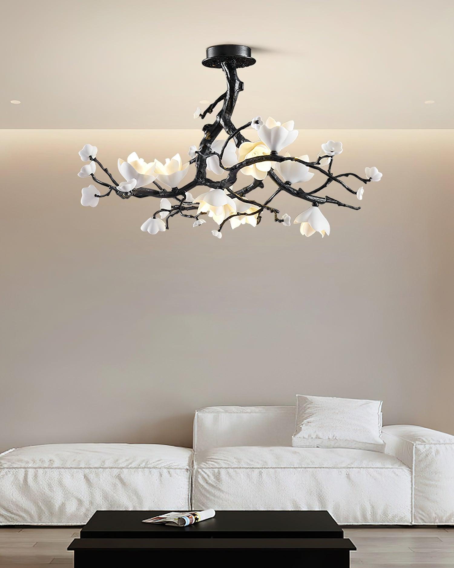 Lustra Pendant Lamp Black Copper Tree Wild Fruits - Letslighting
