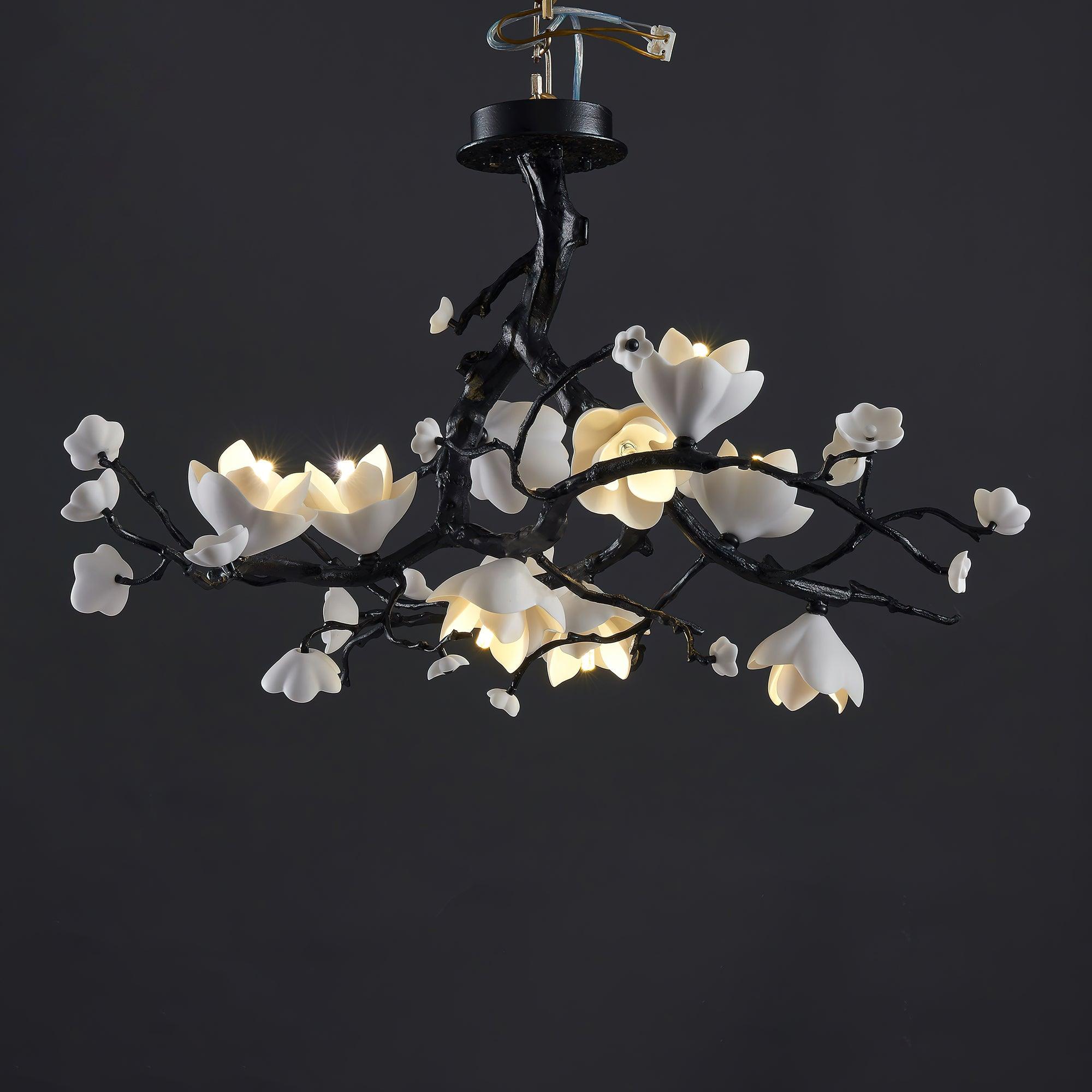 Lustra Pendant Lamp Black Copper Tree Wild Fruits - Letslighting