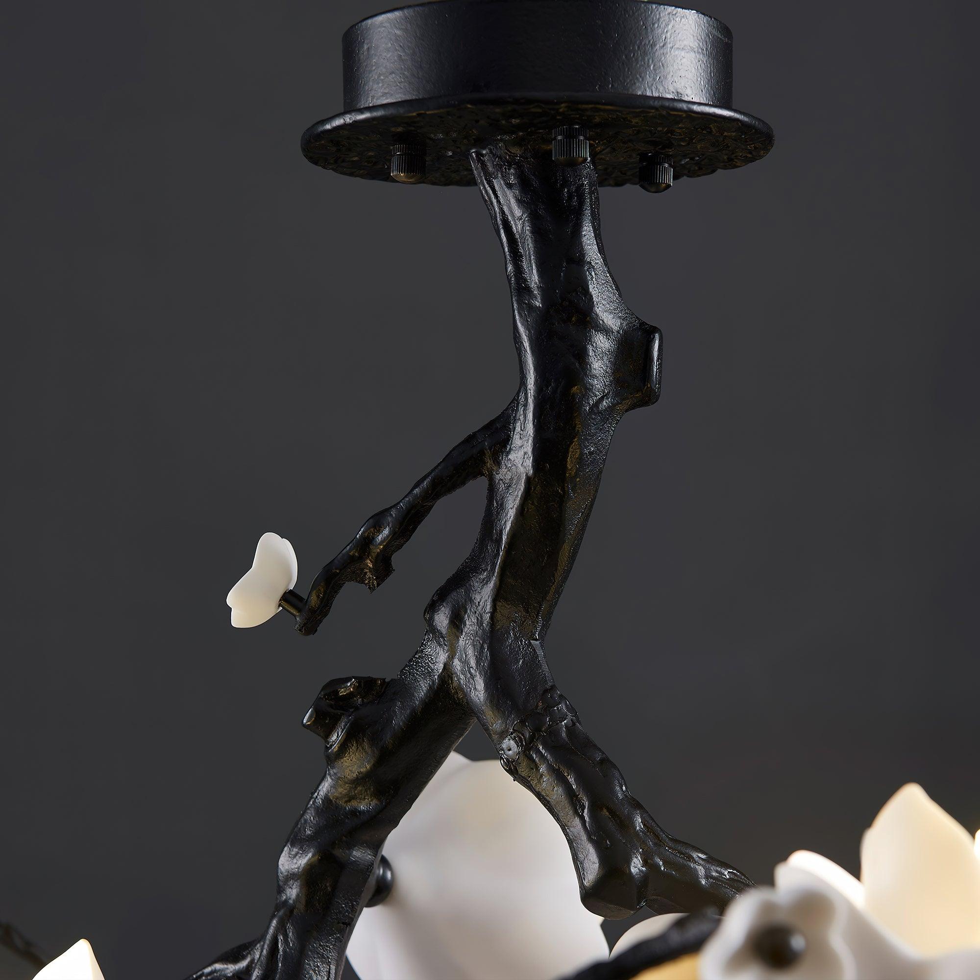 Lustra Pendant Lamp Black Copper Tree Wild Fruits - Letslighting