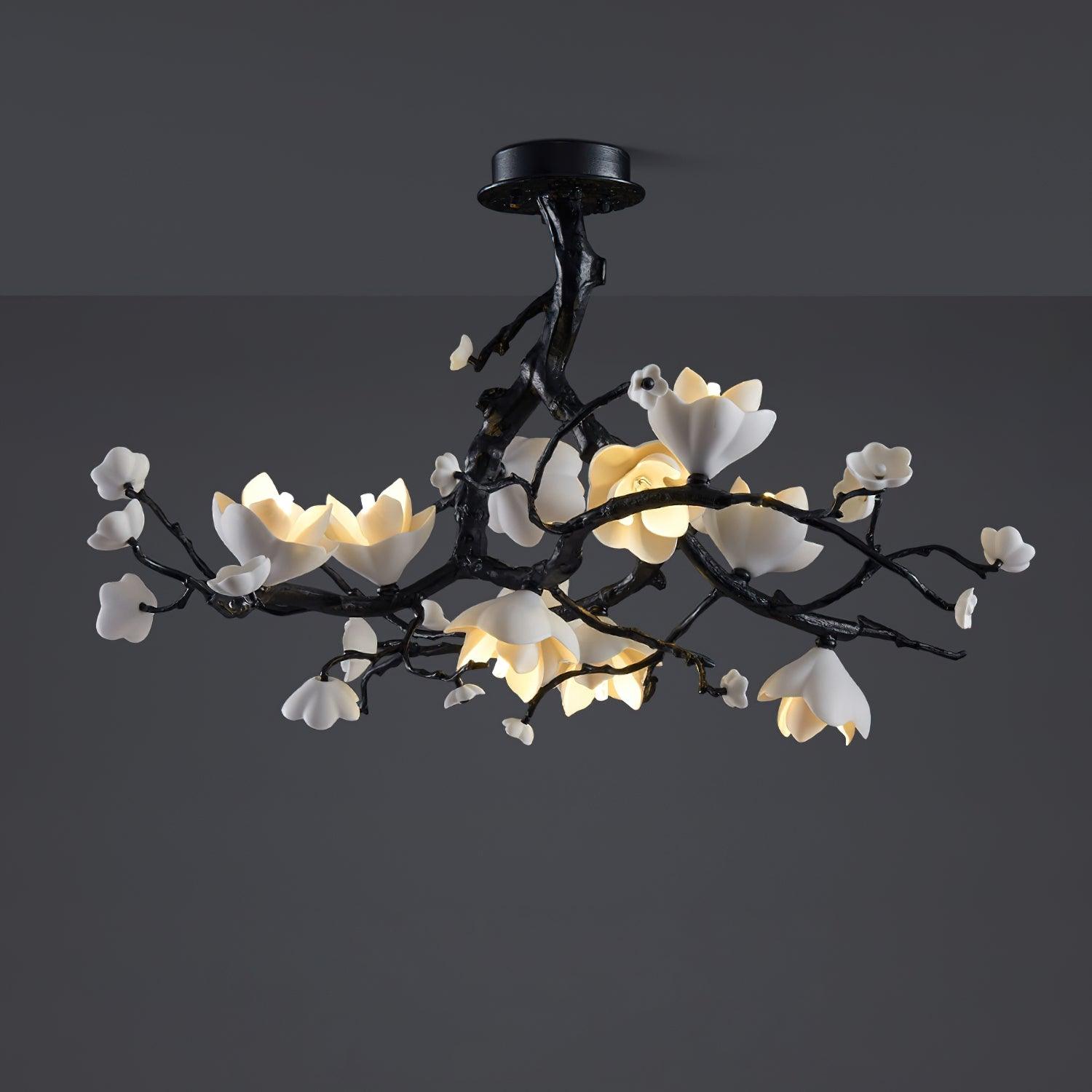 Lustra Pendant Lamp Black Copper Tree Wild Fruits - Letslighting