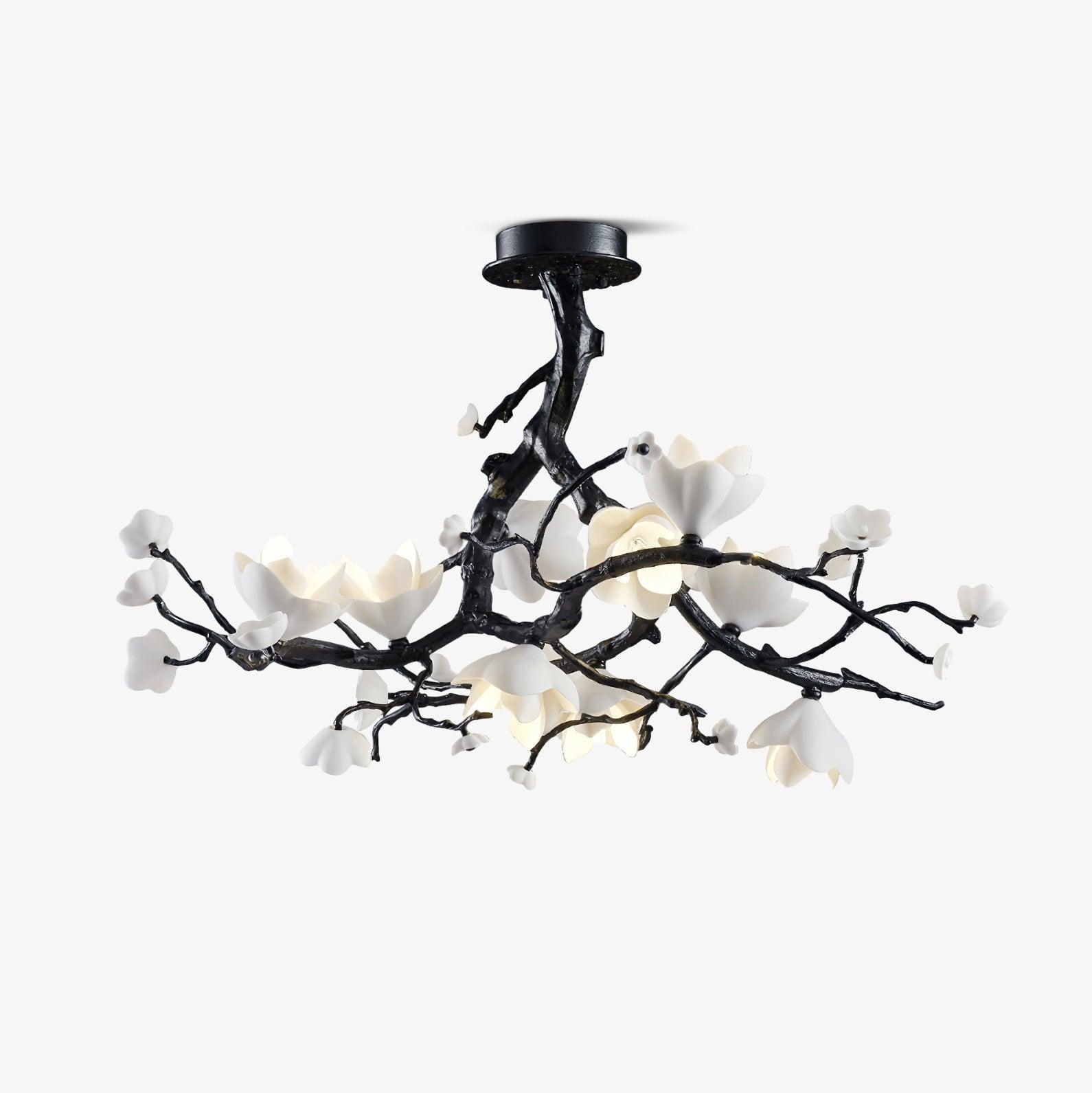 Lustra Pendant Lamp Black Copper Tree Wild Fruits - Letslighting
