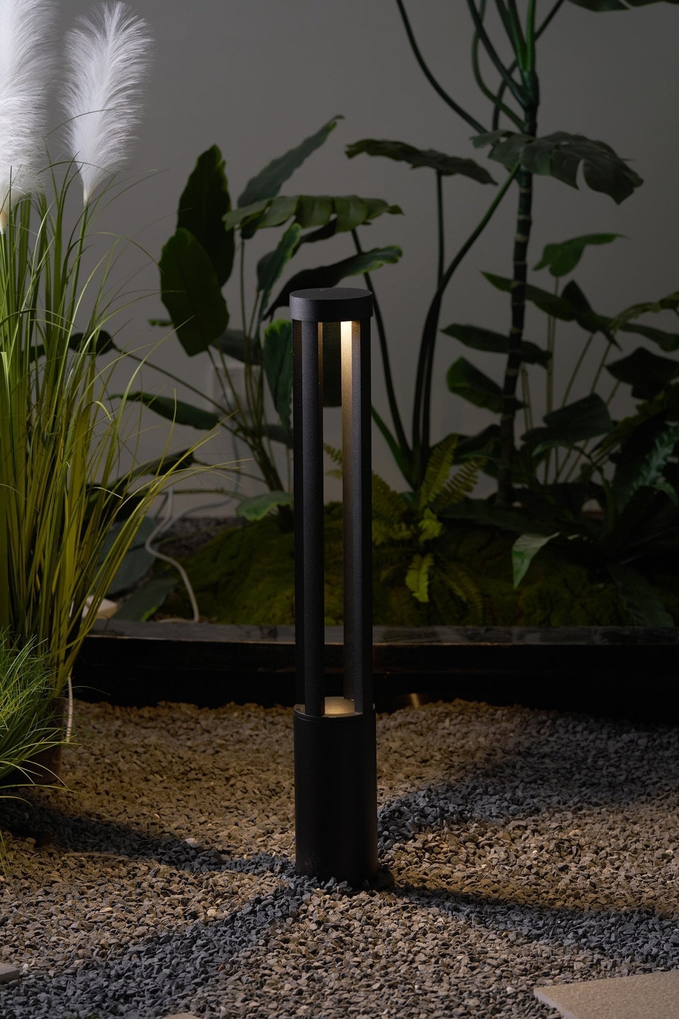 Lustra Outdoor Light Black Cylindrical Garden - Letslighting