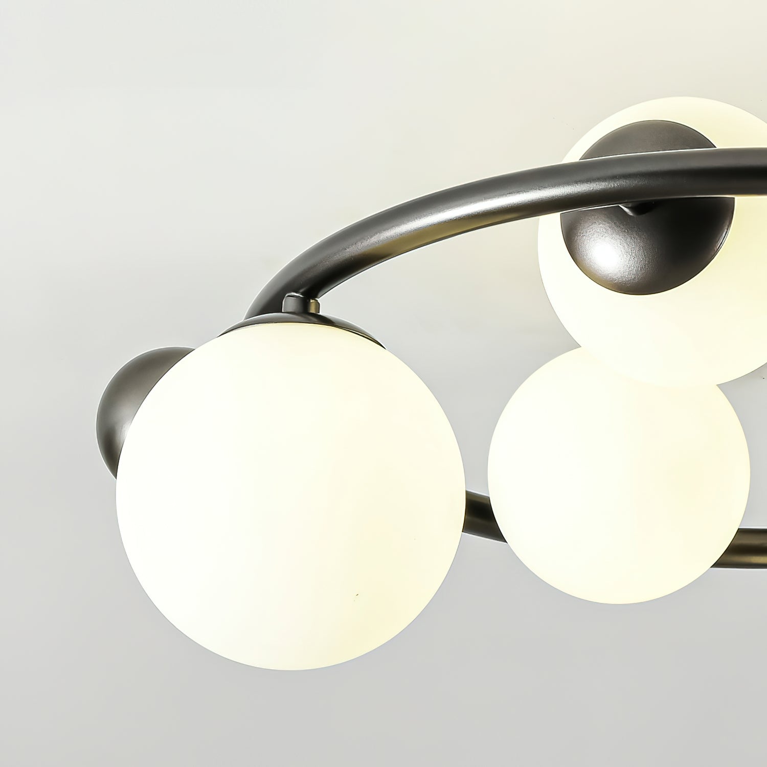 Keden Ceiling Lamp Frosted Glass Orbit Ring Modern - Letslighting