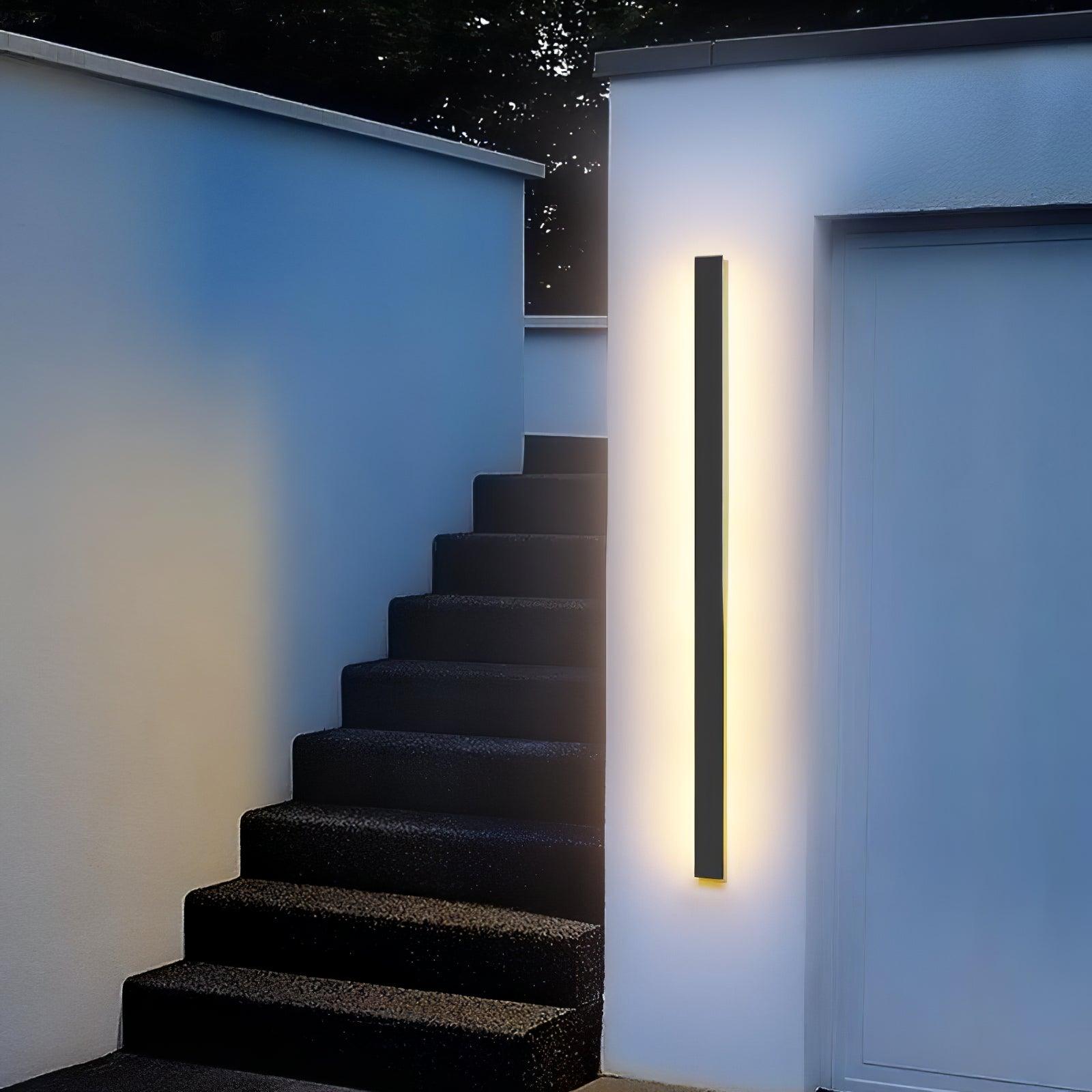 Aurvelyra Long Strip Solar Outdoor Sconce - Letslighting