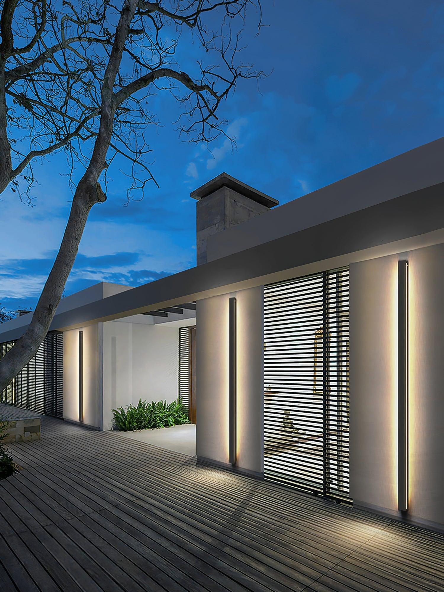 Aurvelyra Long Strip Solar Outdoor Sconce - Letslighting