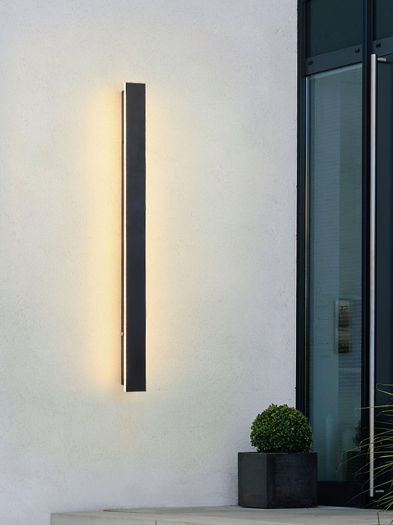 Aurvelyra Long Strip Solar Outdoor Sconce - Letslighting
