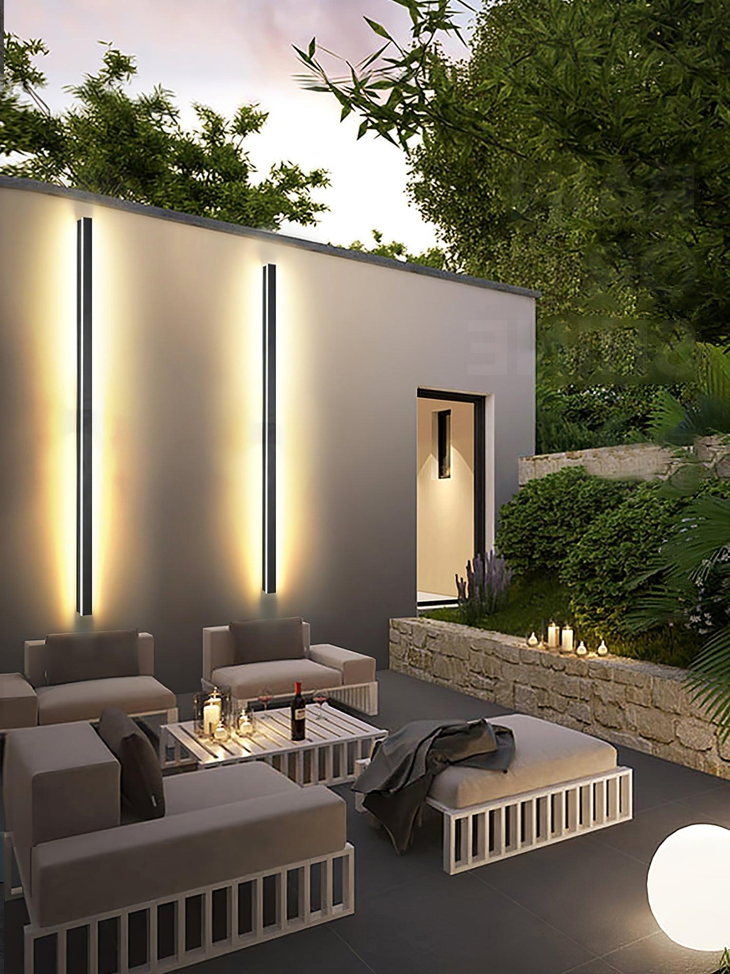 Aurvelyra Long Strip Solar Outdoor Sconce - Letslighting