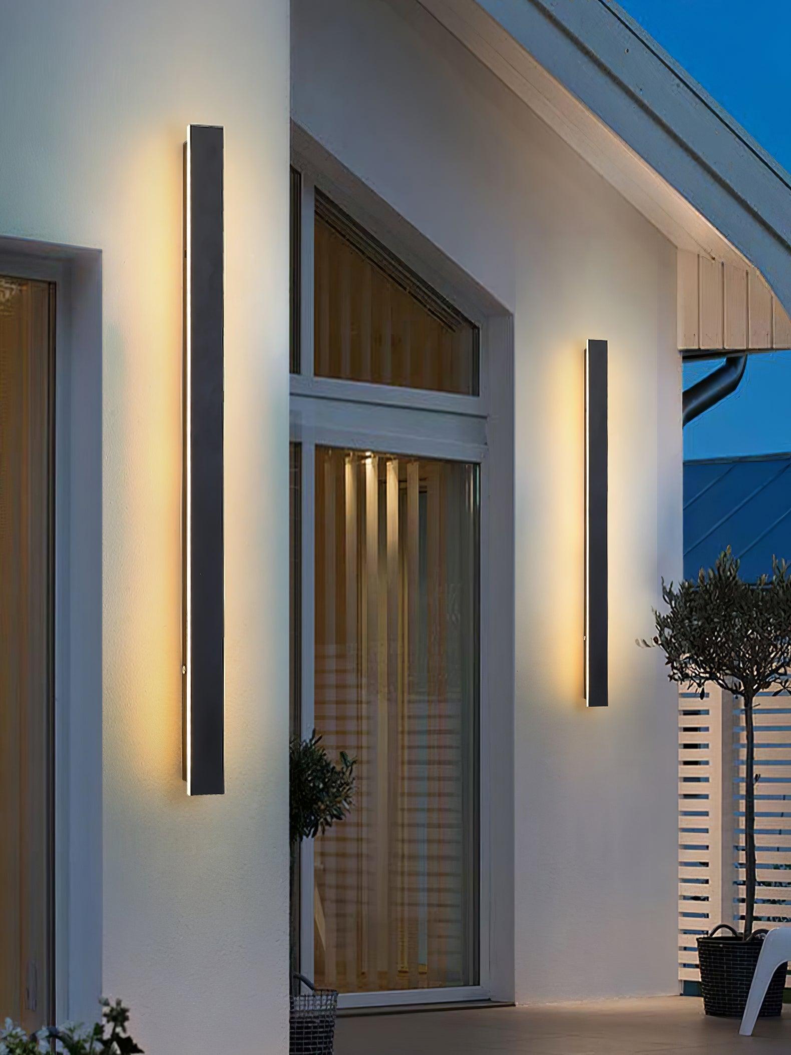 Aurvelyra Long Strip Solar Outdoor Sconce - Letslighting
