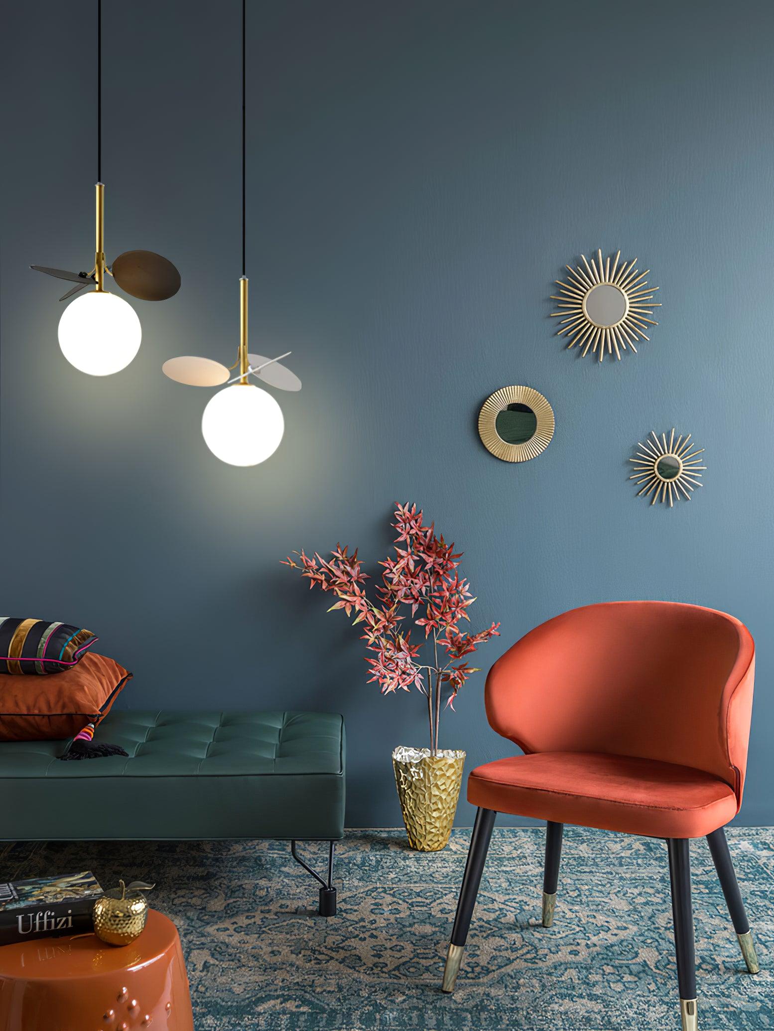 Ivphaus  Glass Pendant Light