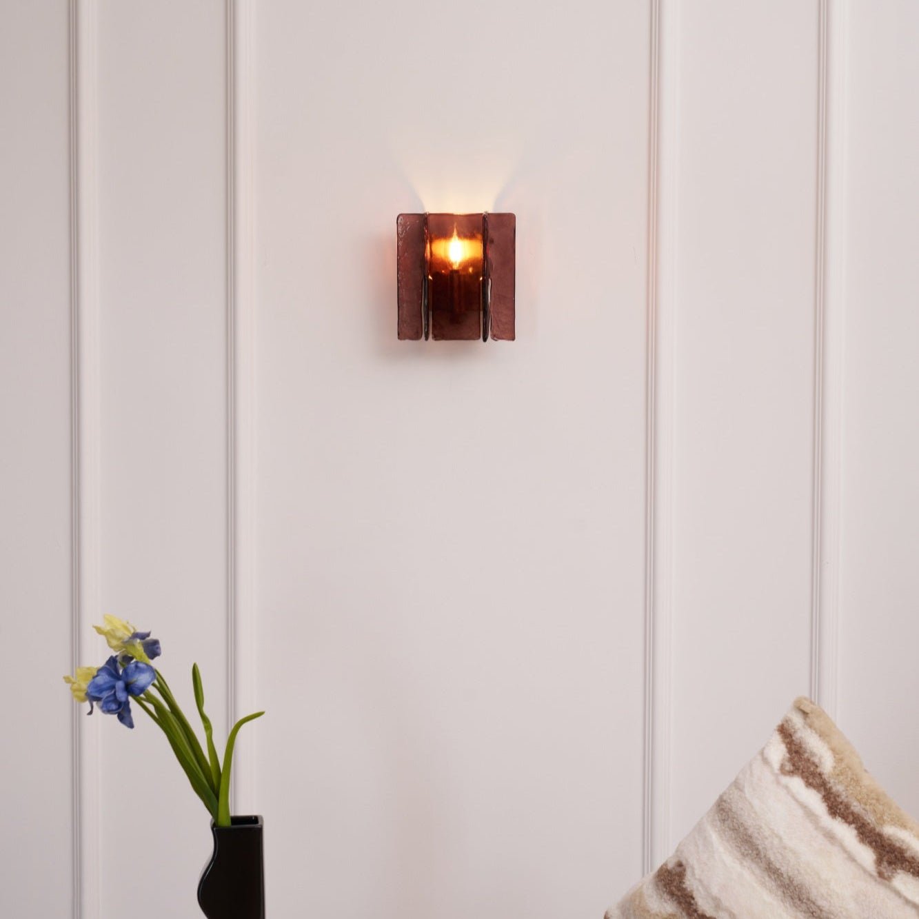 Lustra Wall Light Brass Glass Clear - Letslighting