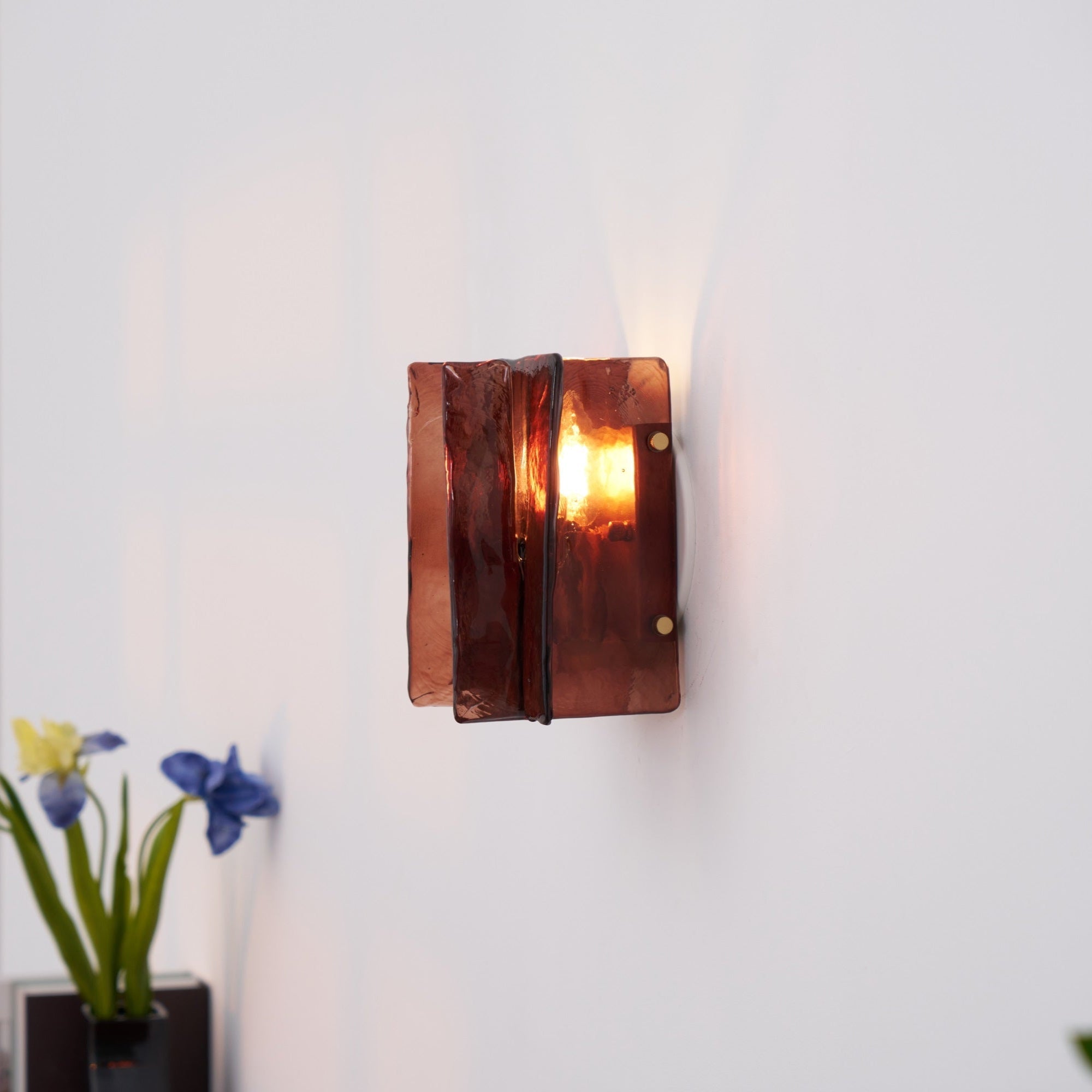 Lustra Wall Light Brass Glass Clear - Letslighting