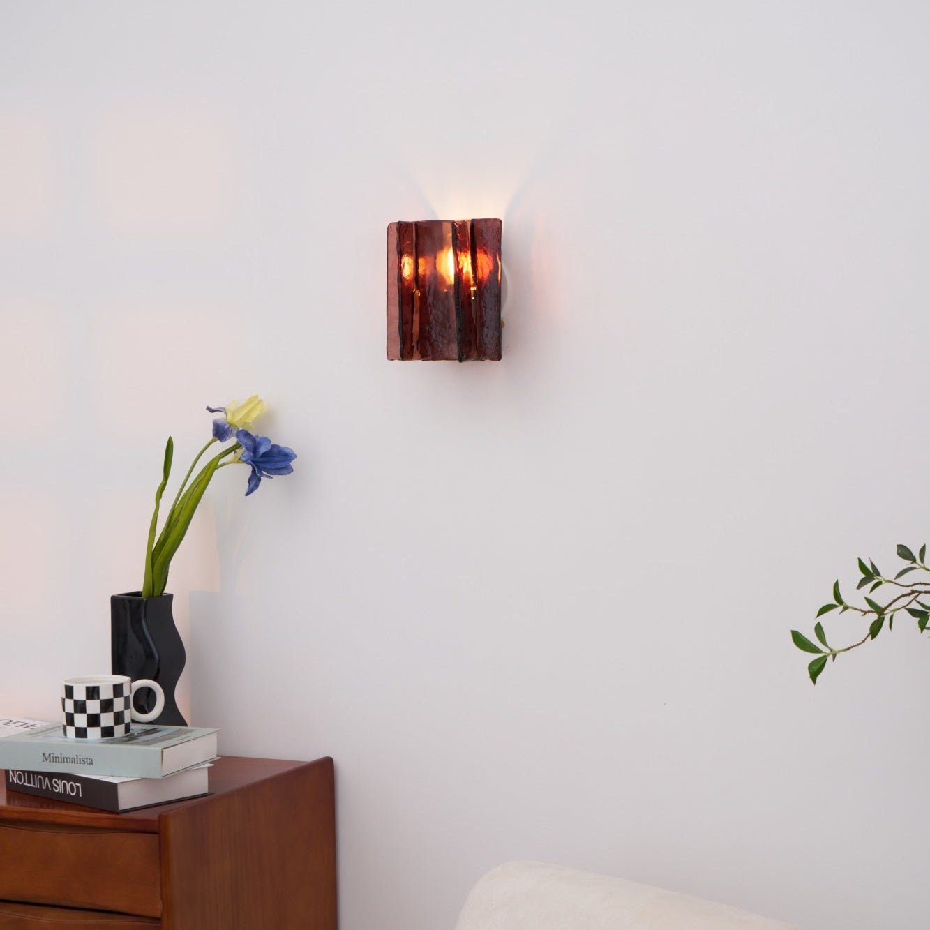Lustra Wall Light Brass Glass Clear - Letslighting