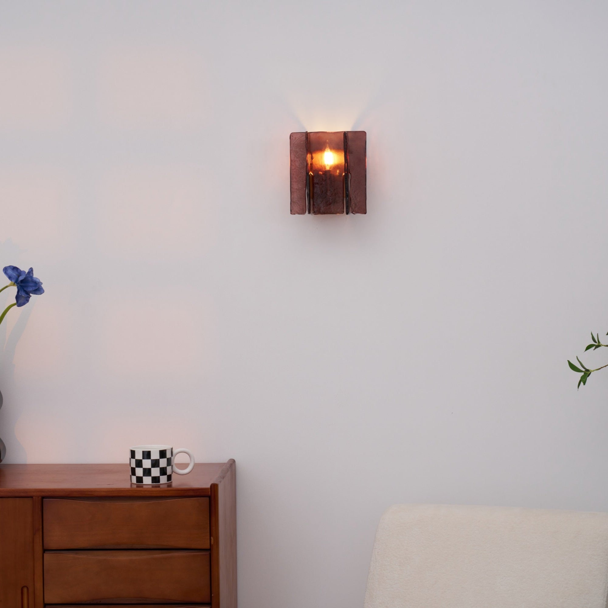 Lustra Wall Light Brass Glass Clear - Letslighting