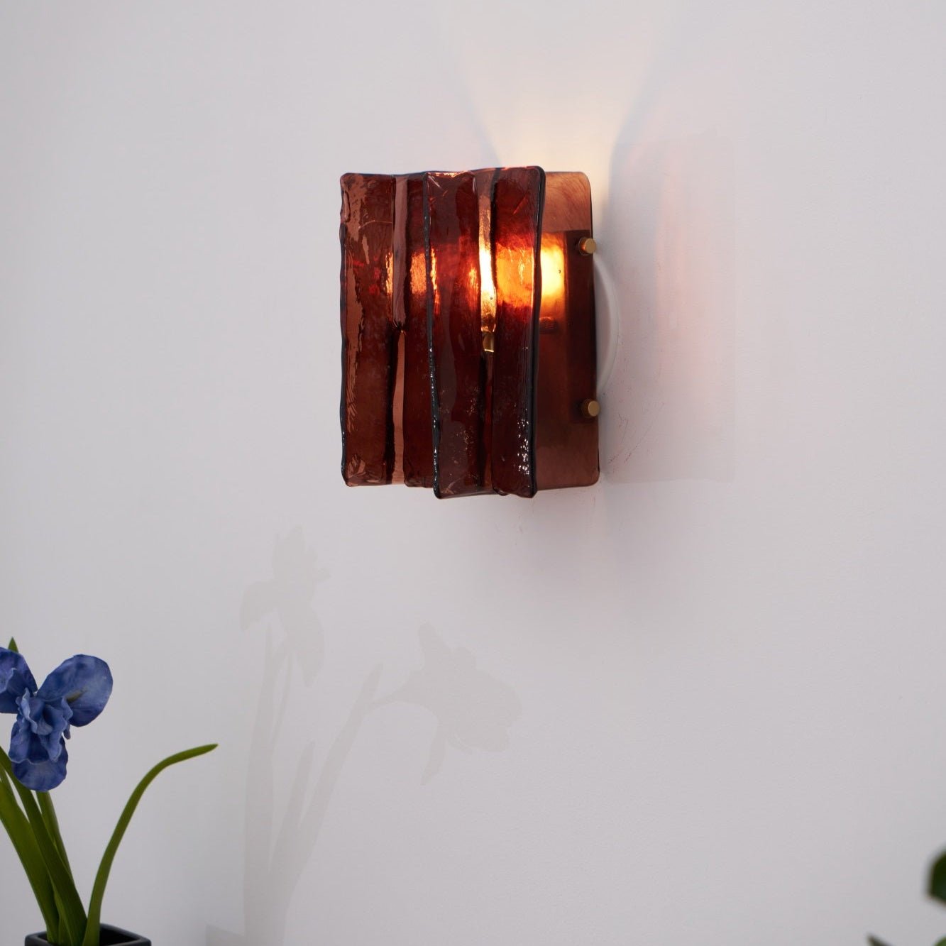Lustra Wall Light Brass Glass Clear - Letslighting
