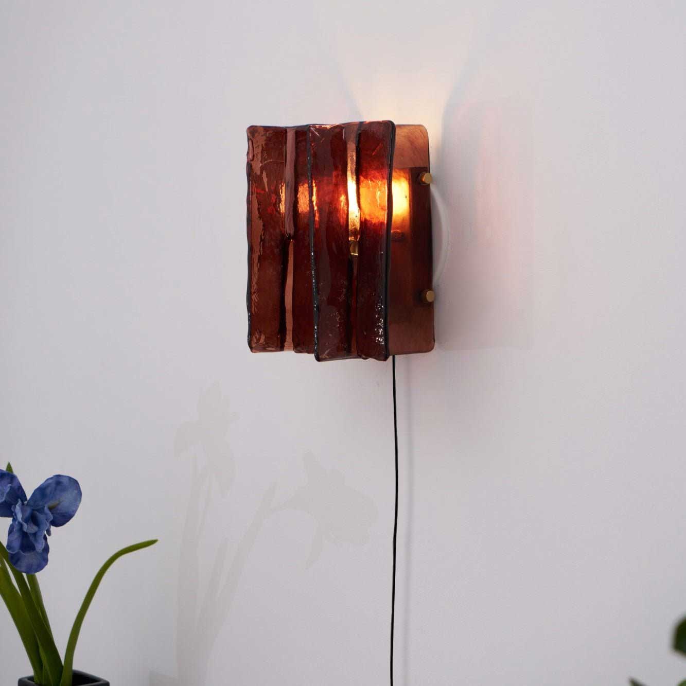 Lustra Wall Light Brass Glass Clear - Letslighting
