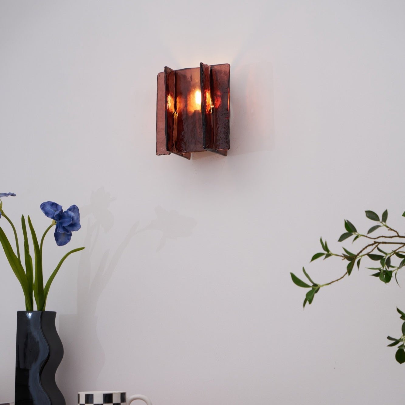 Lustra Wall Light Brass Glass Clear - Letslighting