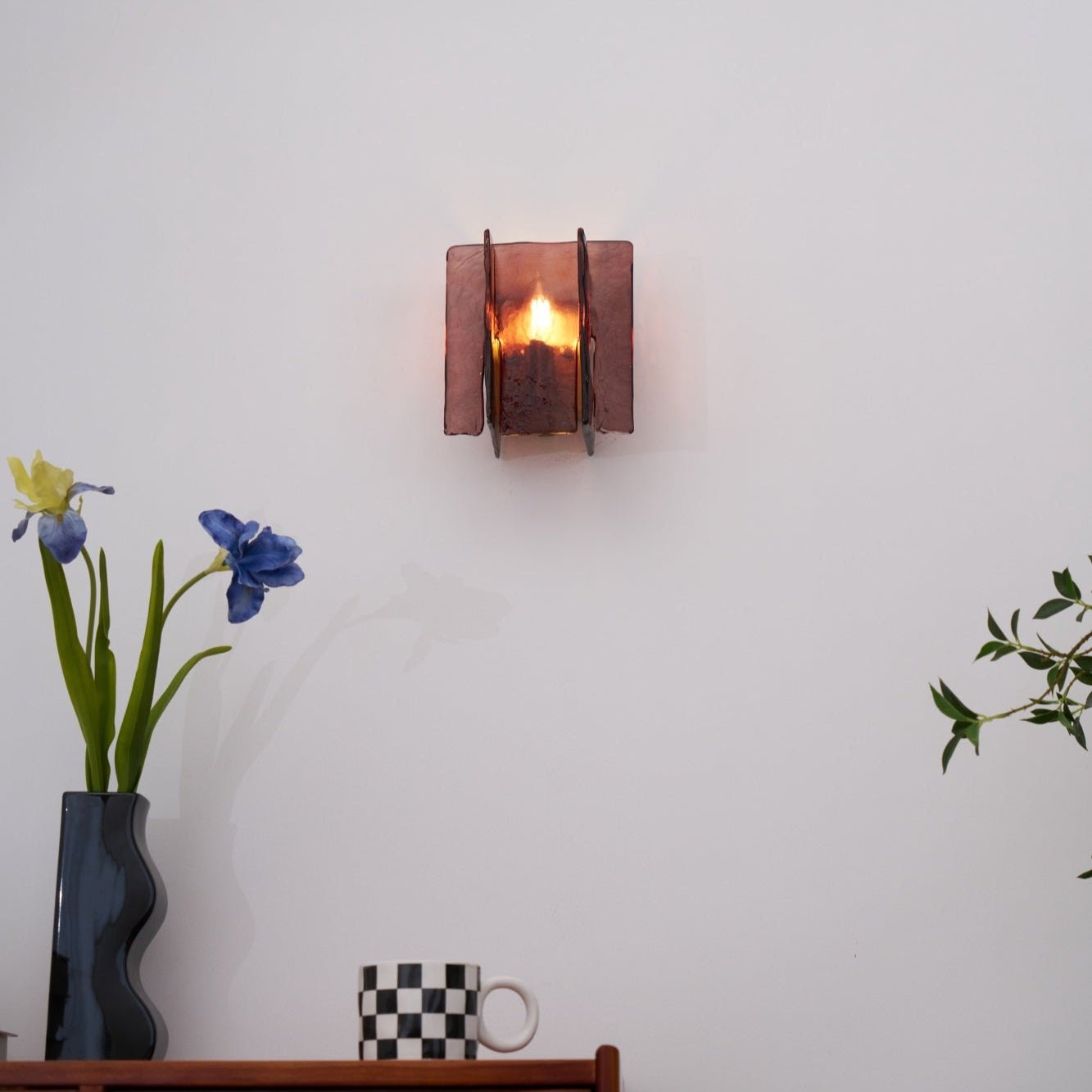 Lustra Wall Light Brass Glass Clear - Letslighting