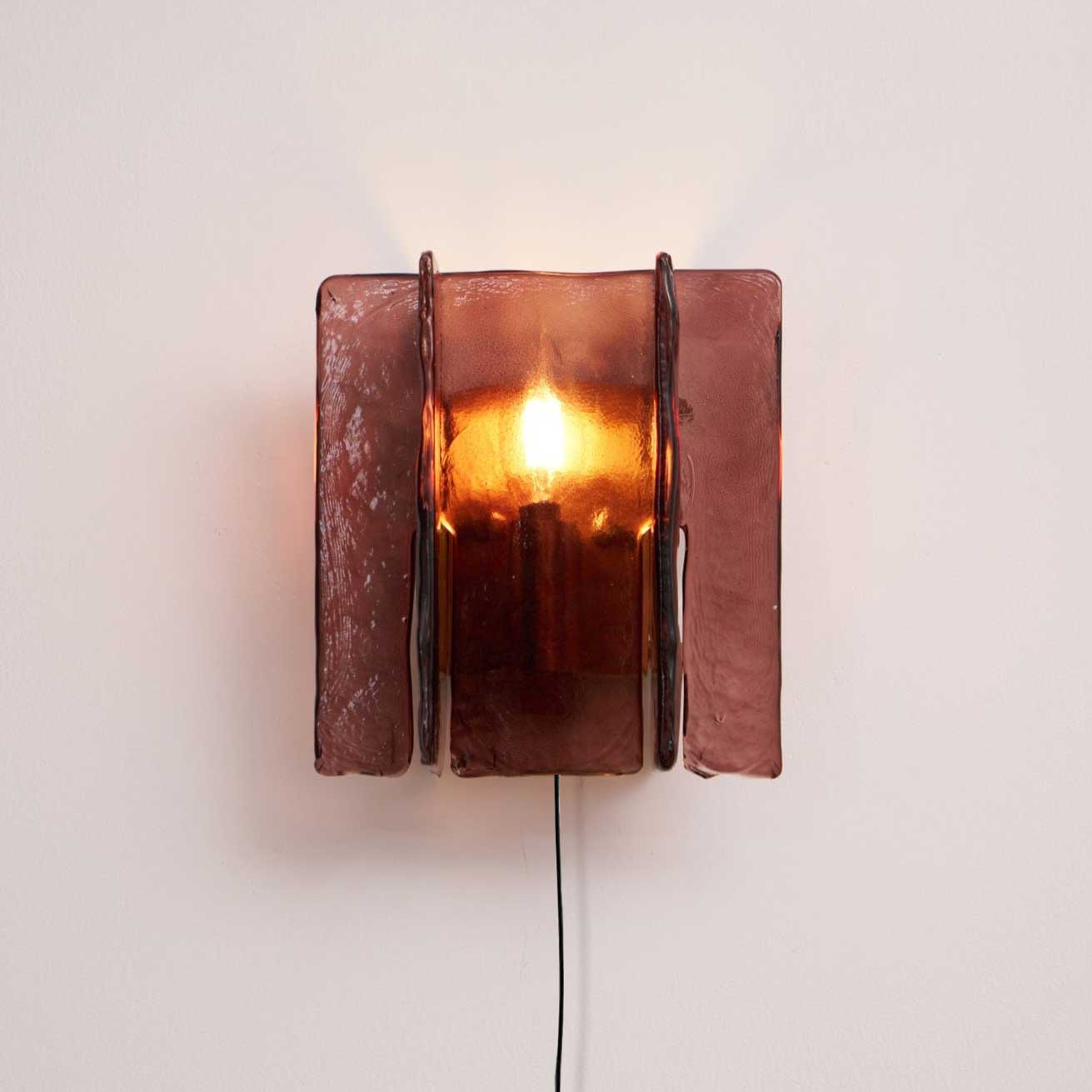 Lustra Wall Light Brass Glass Clear - Letslighting