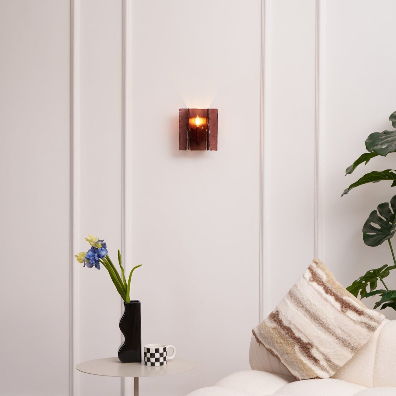 Lustra Wall Light Brass Glass Clear - Letslighting