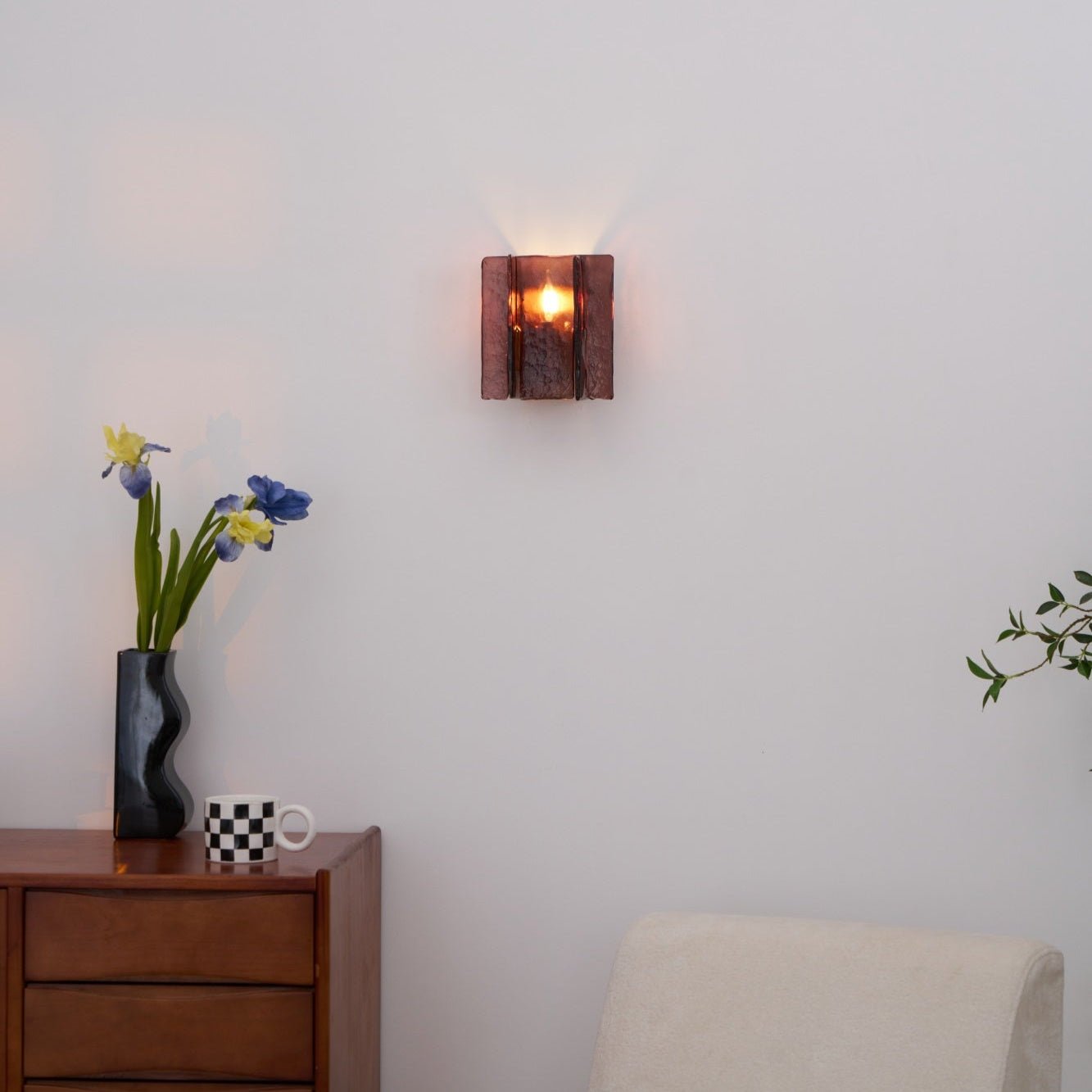 Lustra Wall Light Brass Glass Clear - Letslighting