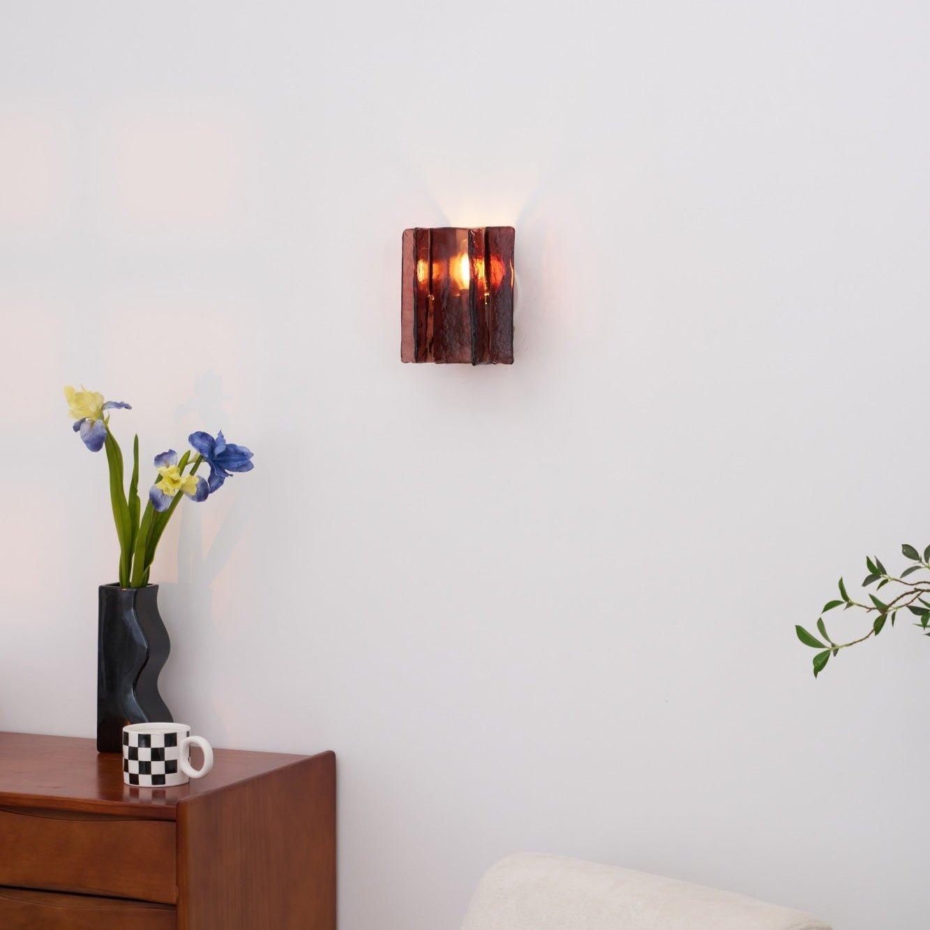 Lustra Wall Light Brass Glass Clear - Letslighting