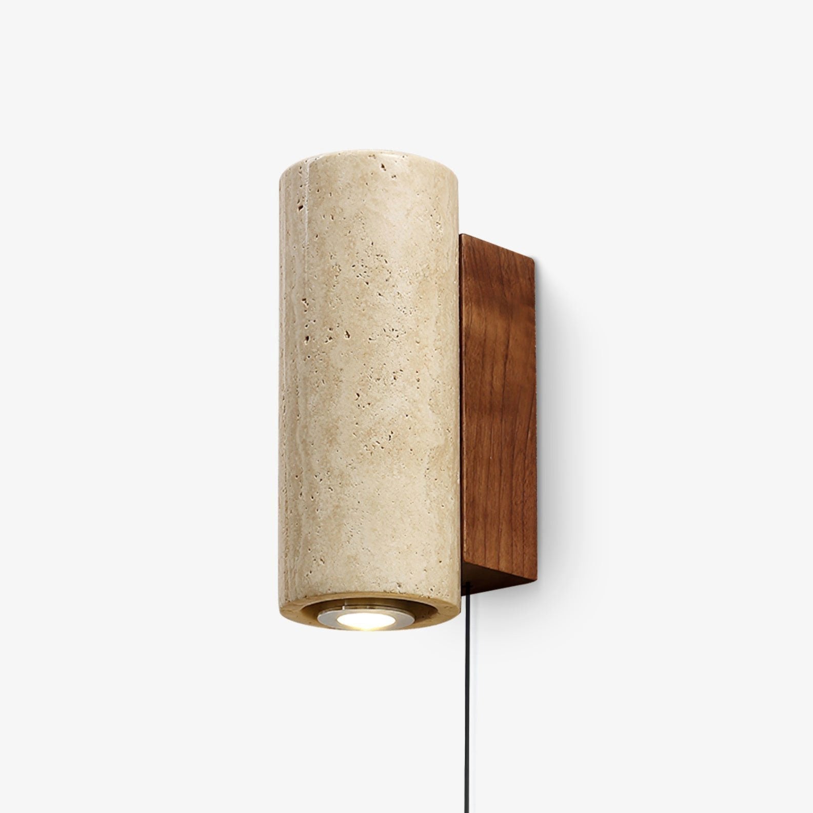 Veyrila Rectangular Travertine Wall Light - Letslighting