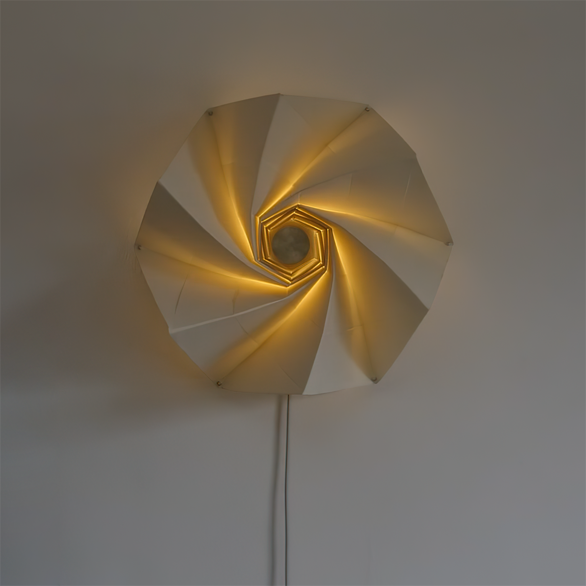 Wall Lamp and Fabric Spiral Shade Artistic LED Accent Modern - Letslighting