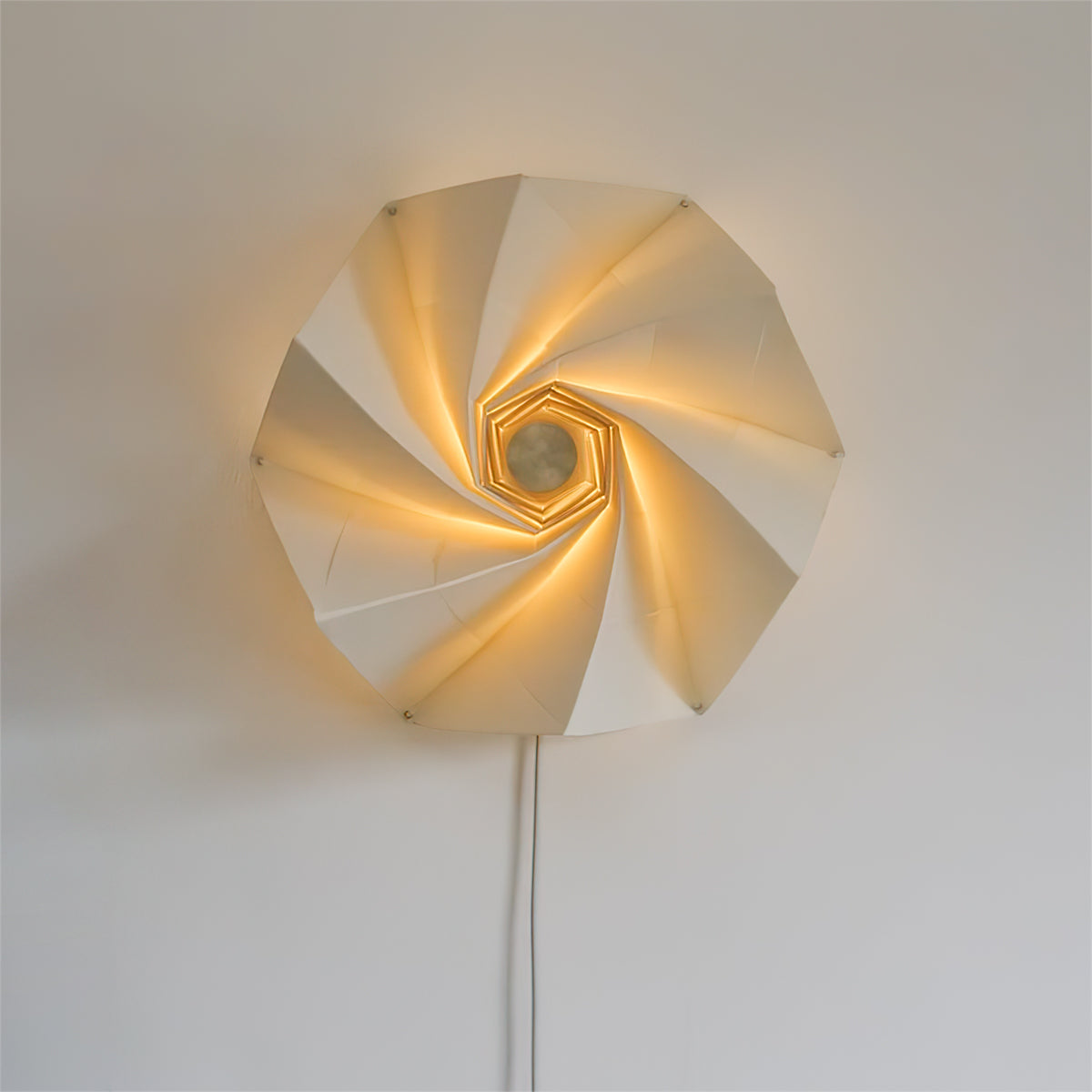 Wall Lamp and Fabric Spiral Shade Artistic LED Accent Modern - Letslighting