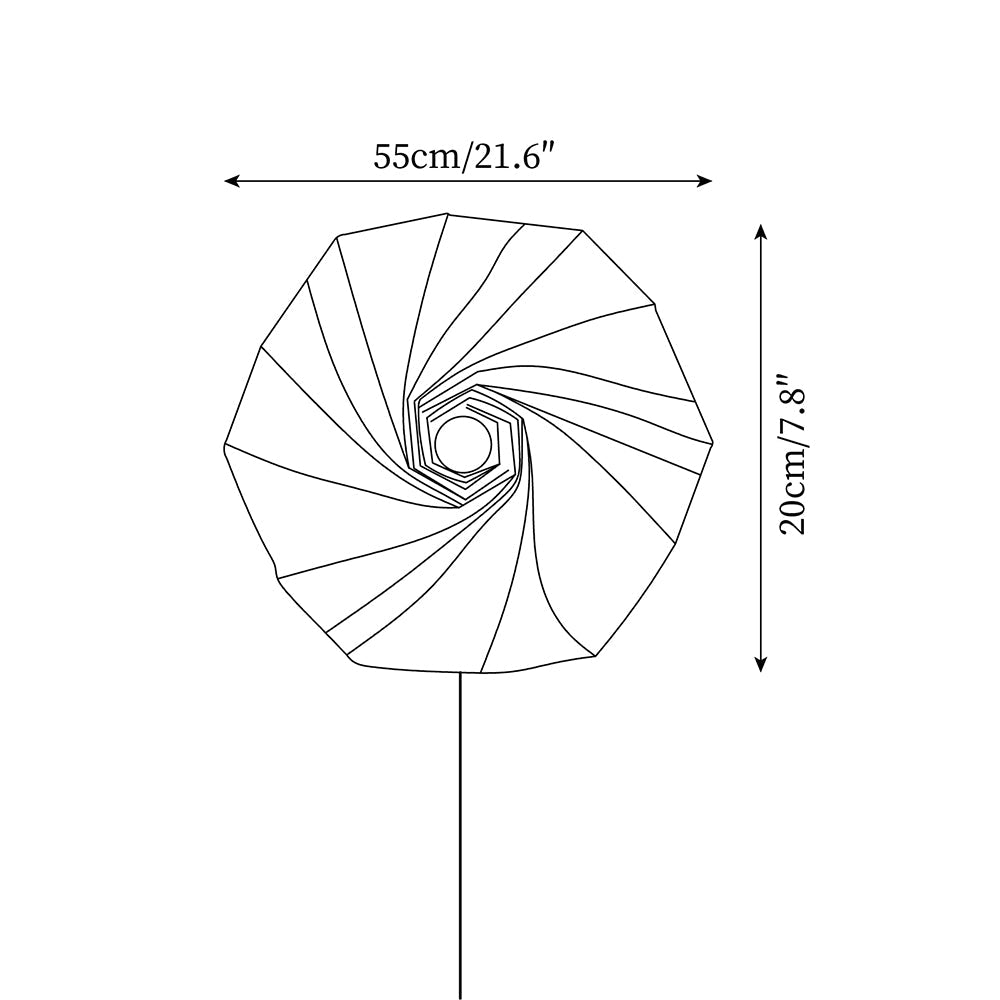 Wall Lamp and Fabric Spiral Shade Artistic LED Accent Modern - Letslighting