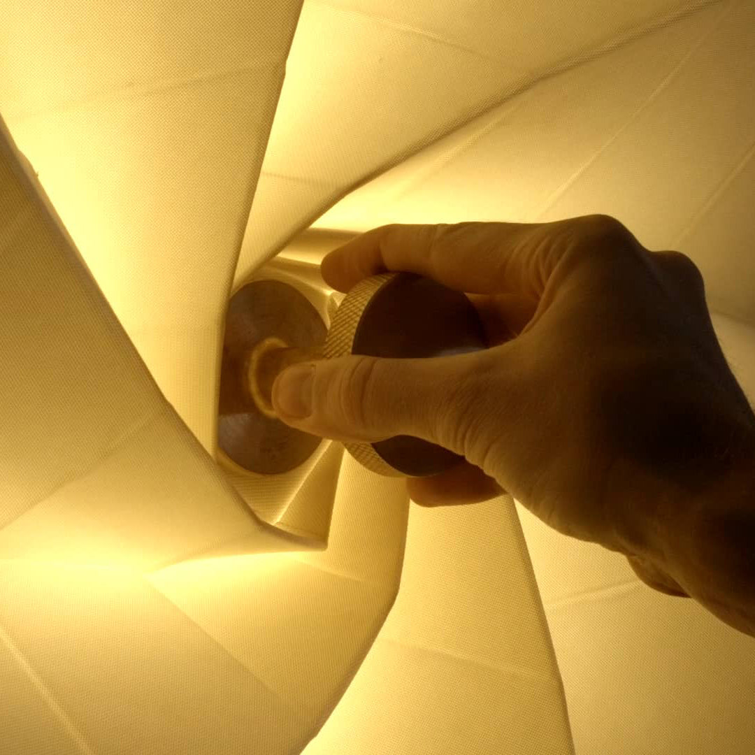 Wall Lamp and Fabric Spiral Shade Artistic LED Accent Modern - Letslighting