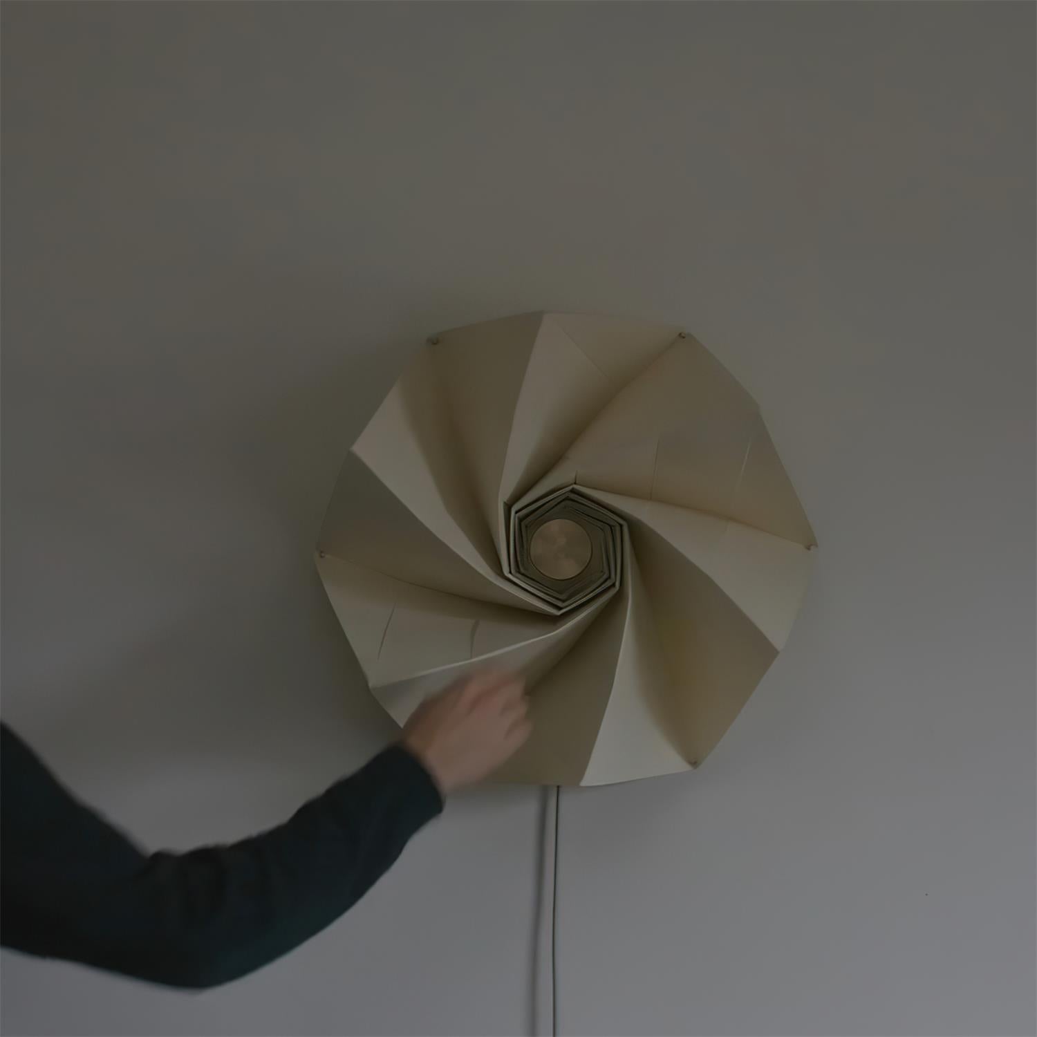 Wall Lamp and Fabric Spiral Shade Artistic LED Accent Modern - Letslighting