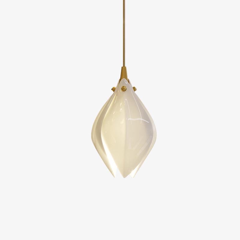 Lustra Pendant Lamp White Floral Ceramic - Letslighting