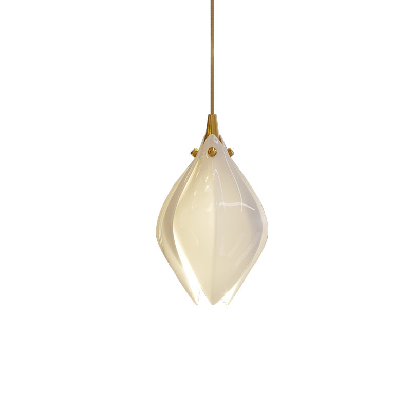 Lustra Pendant Lamp White Floral Ceramic - Letslighting