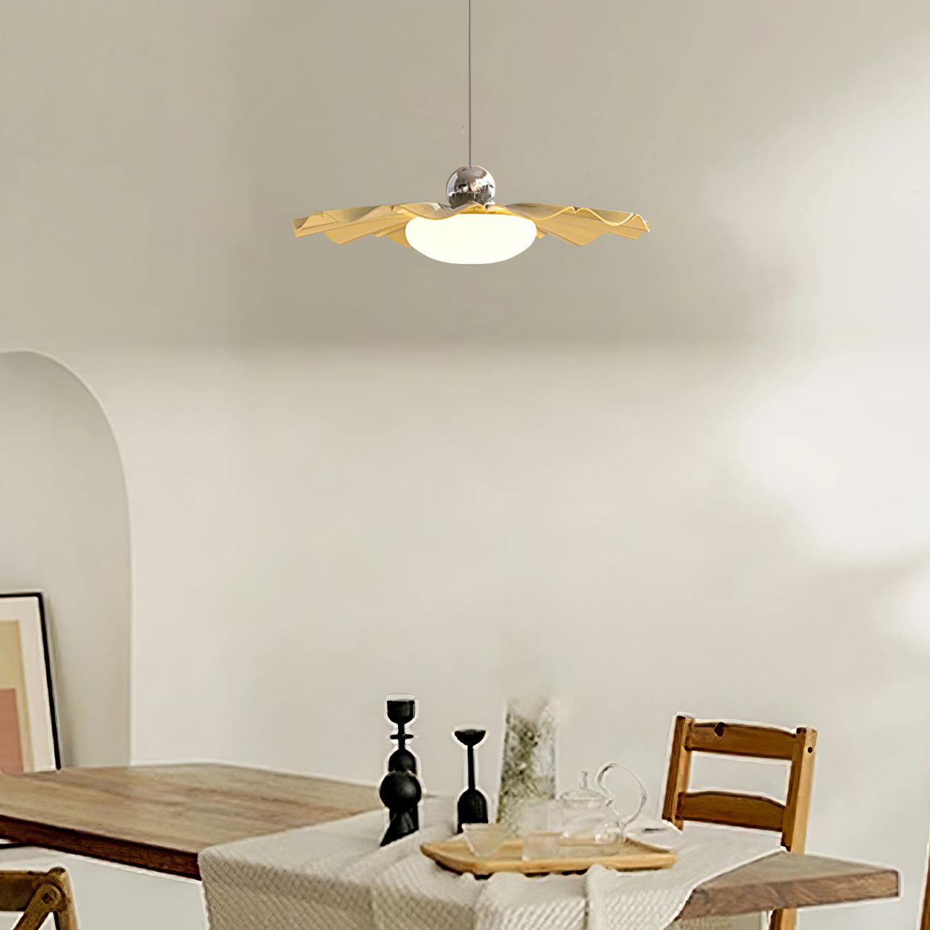 Lustra Pendant Light Brass Acrylic Dining - Letslighting