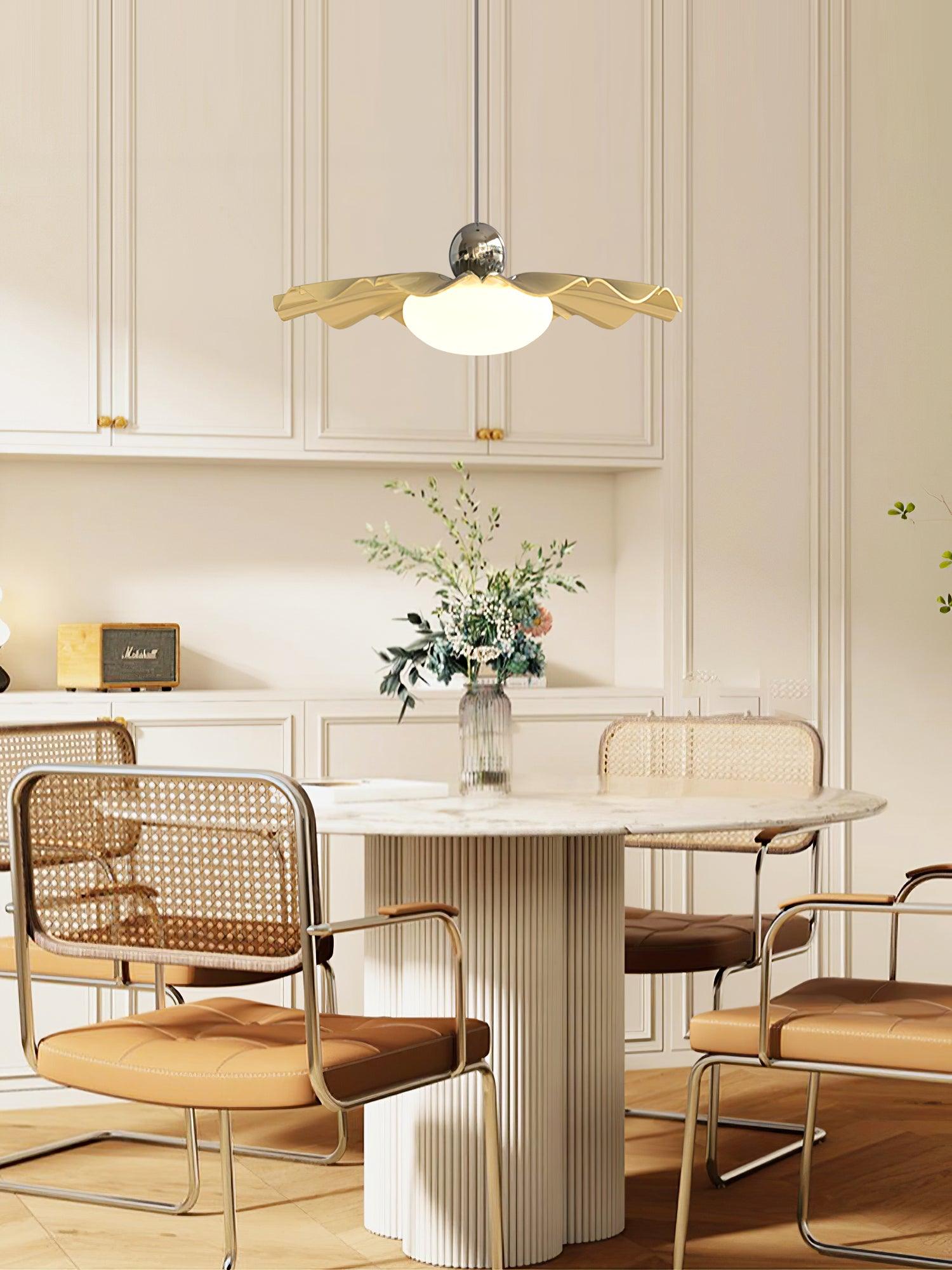 Lustra Pendant Light Brass Acrylic Dining - Letslighting